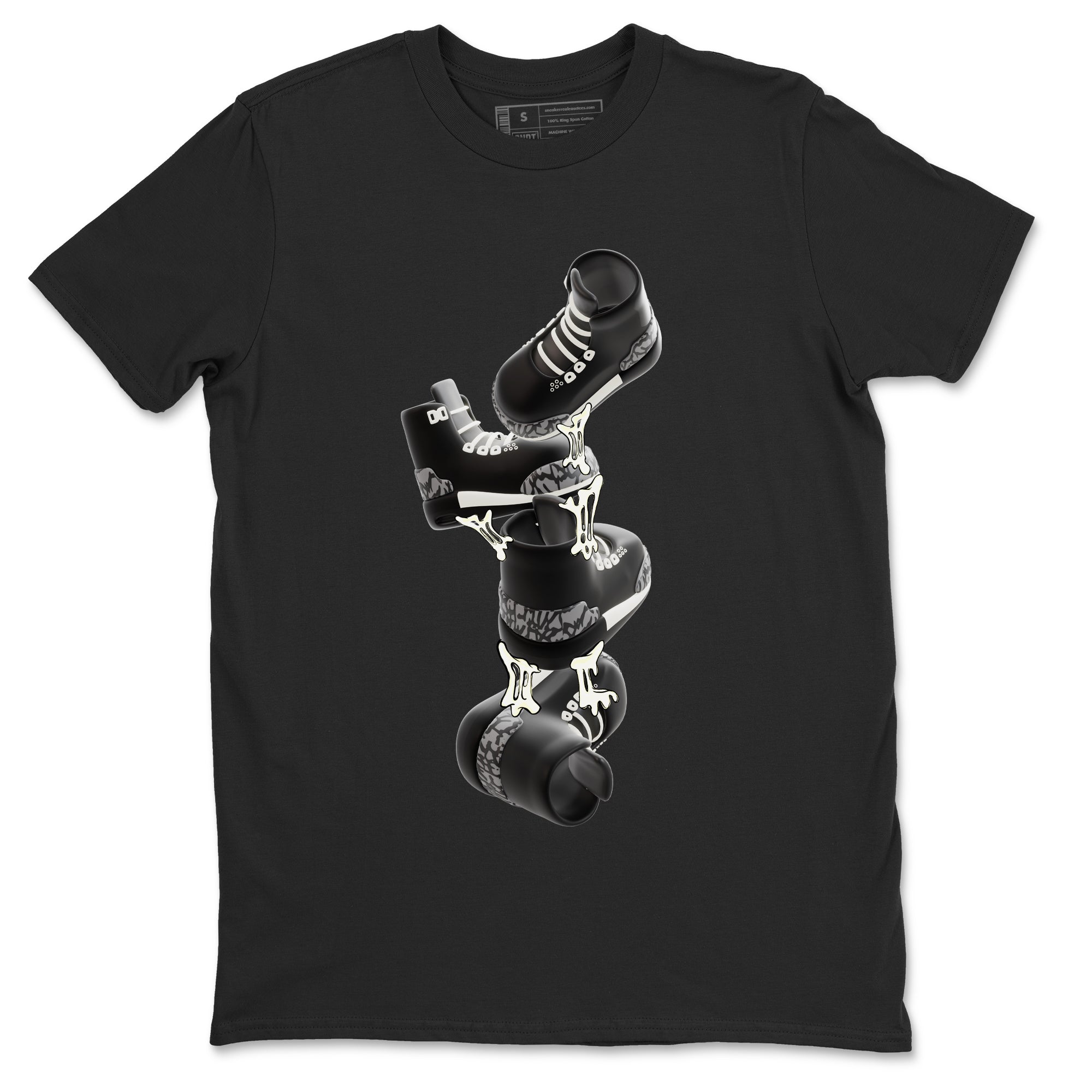 Gum Stuck On Shoes snkmatch Tee - Air Jordan 3 Off Noir