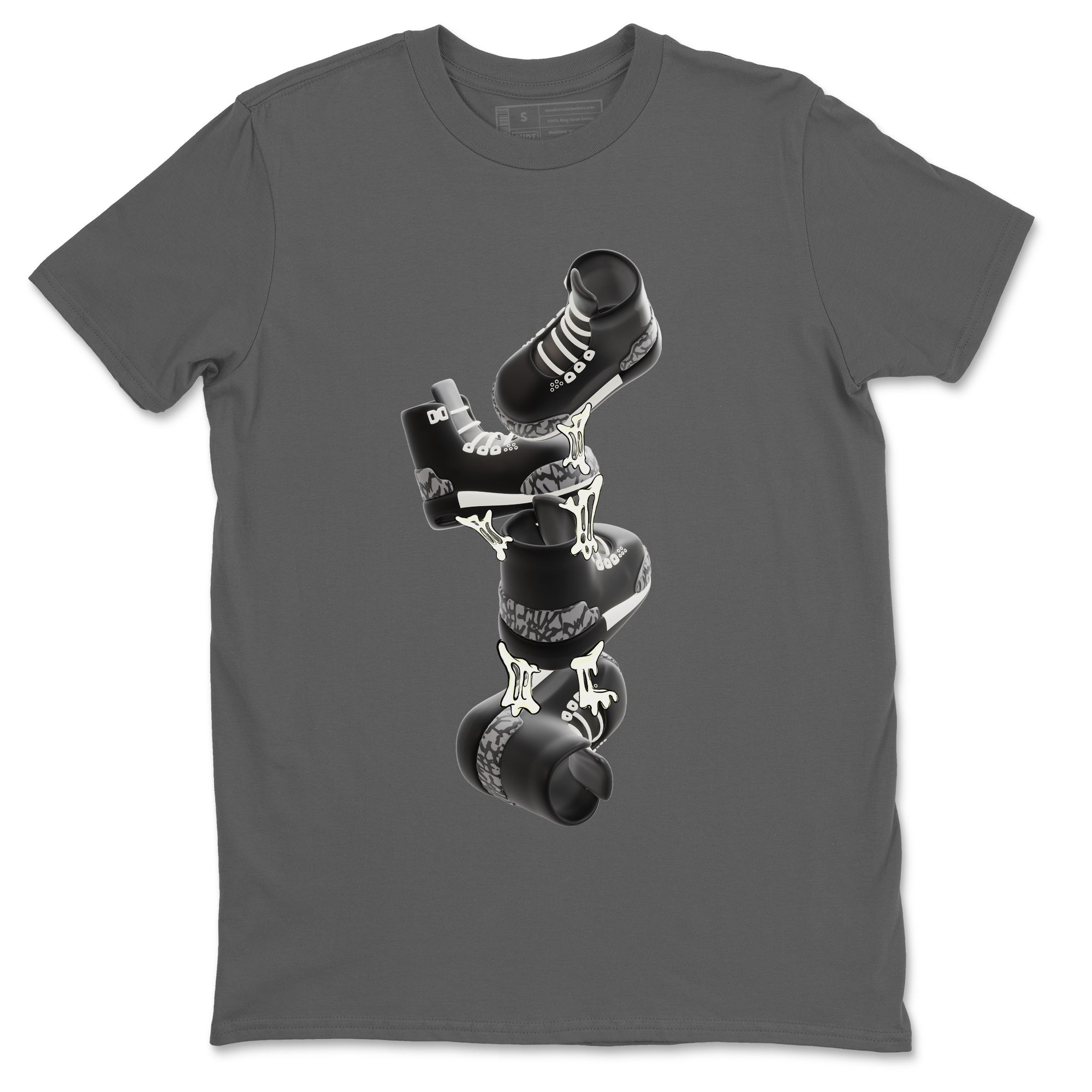 Gum Stuck On Shoes snkmatch Tee - Air Jordan 3 Off Noir