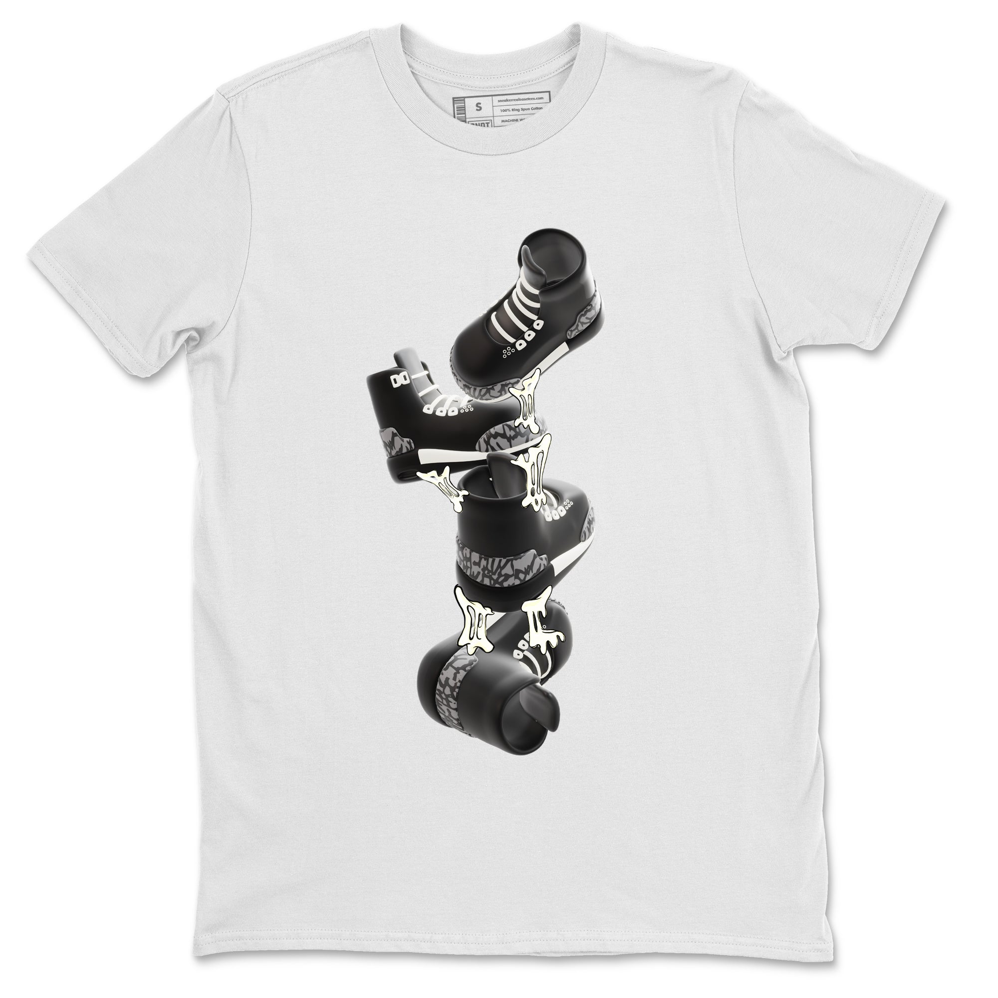 Gum Stuck On Shoes snkmatch Tee - Air Jordan 3 Off Noir