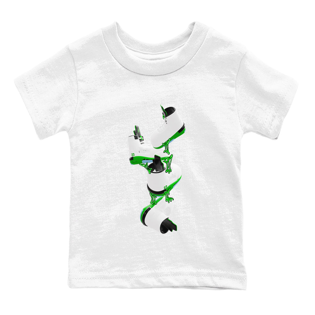Gum Stuck On Shoes snkmatch Tee Kids - Air Jordan 5 Lucky Green