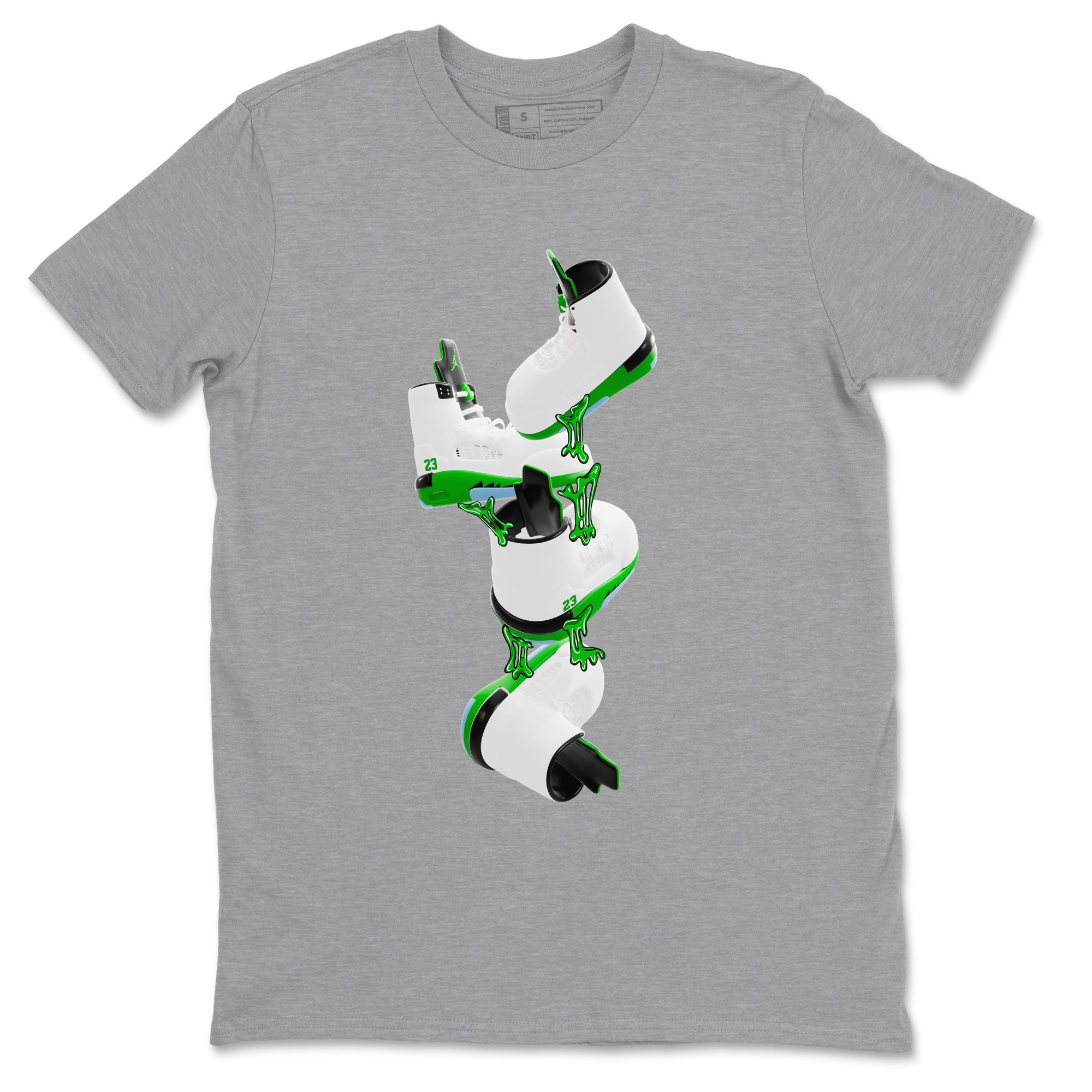 Gum Stuck On Shoes snkmatch Tee - Air Jordan 5 Lucky Green