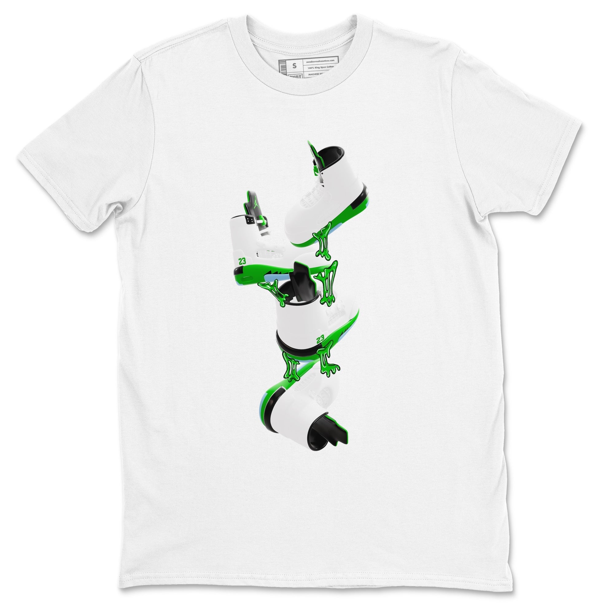 Gum Stuck On Shoes snkmatch Tee - Air Jordan 5 Lucky Green