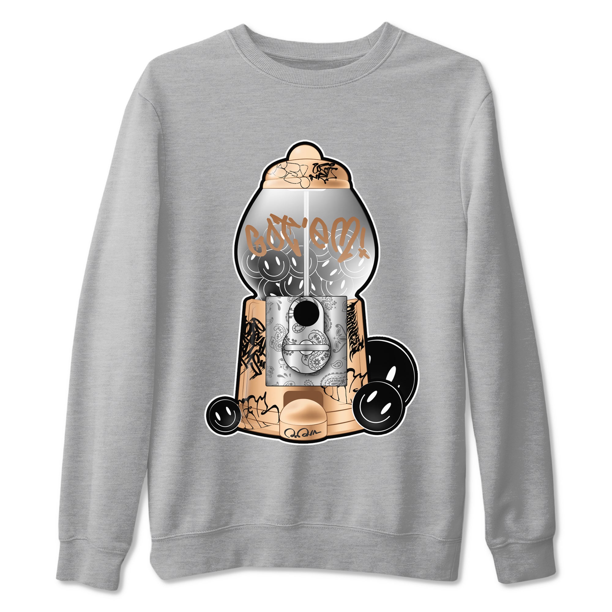 Gumball Machine snkmatch Tees - Air Foamposite One Metallic Copper