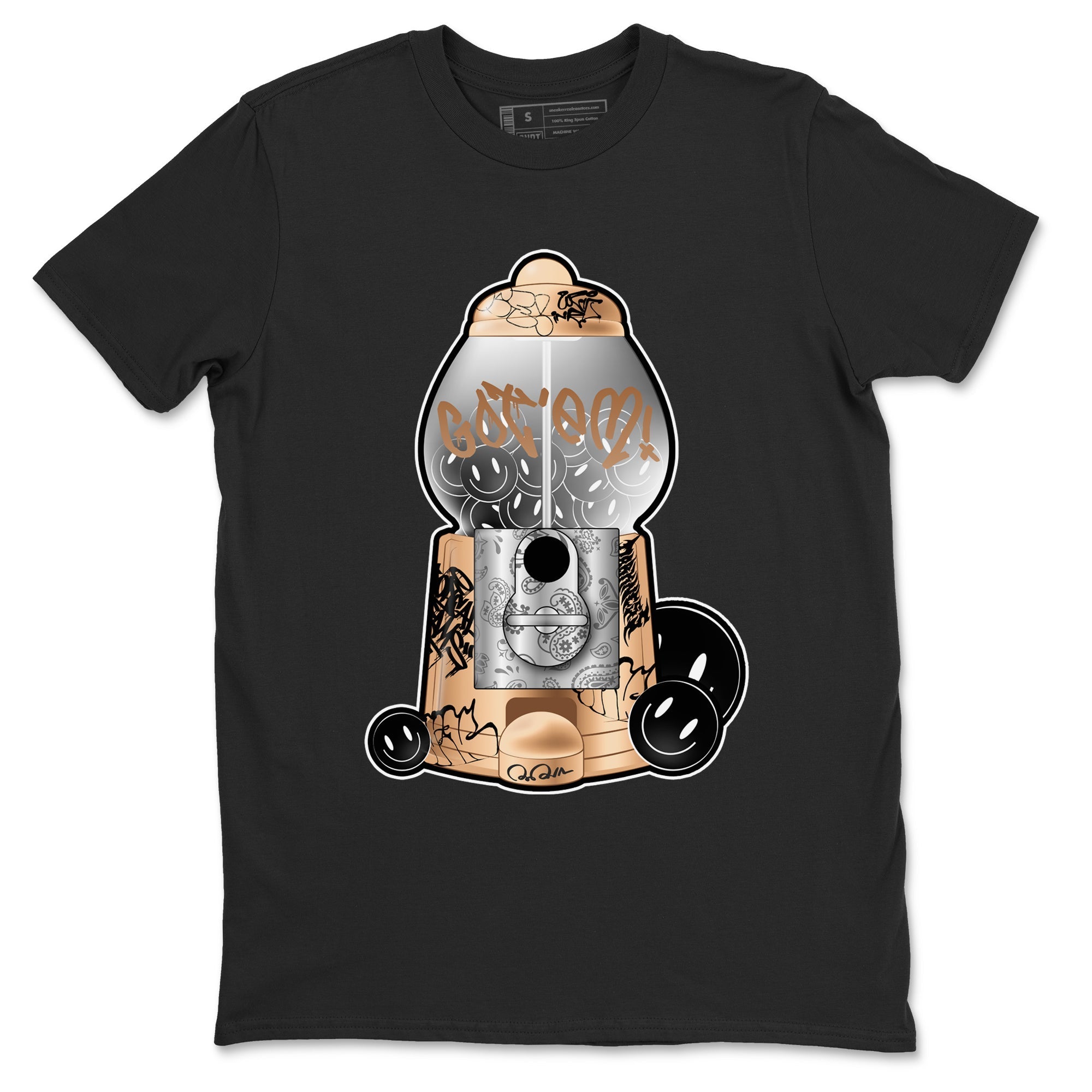 Gumball Machine snkmatch Tees - Air Foamposite One Metallic Copper