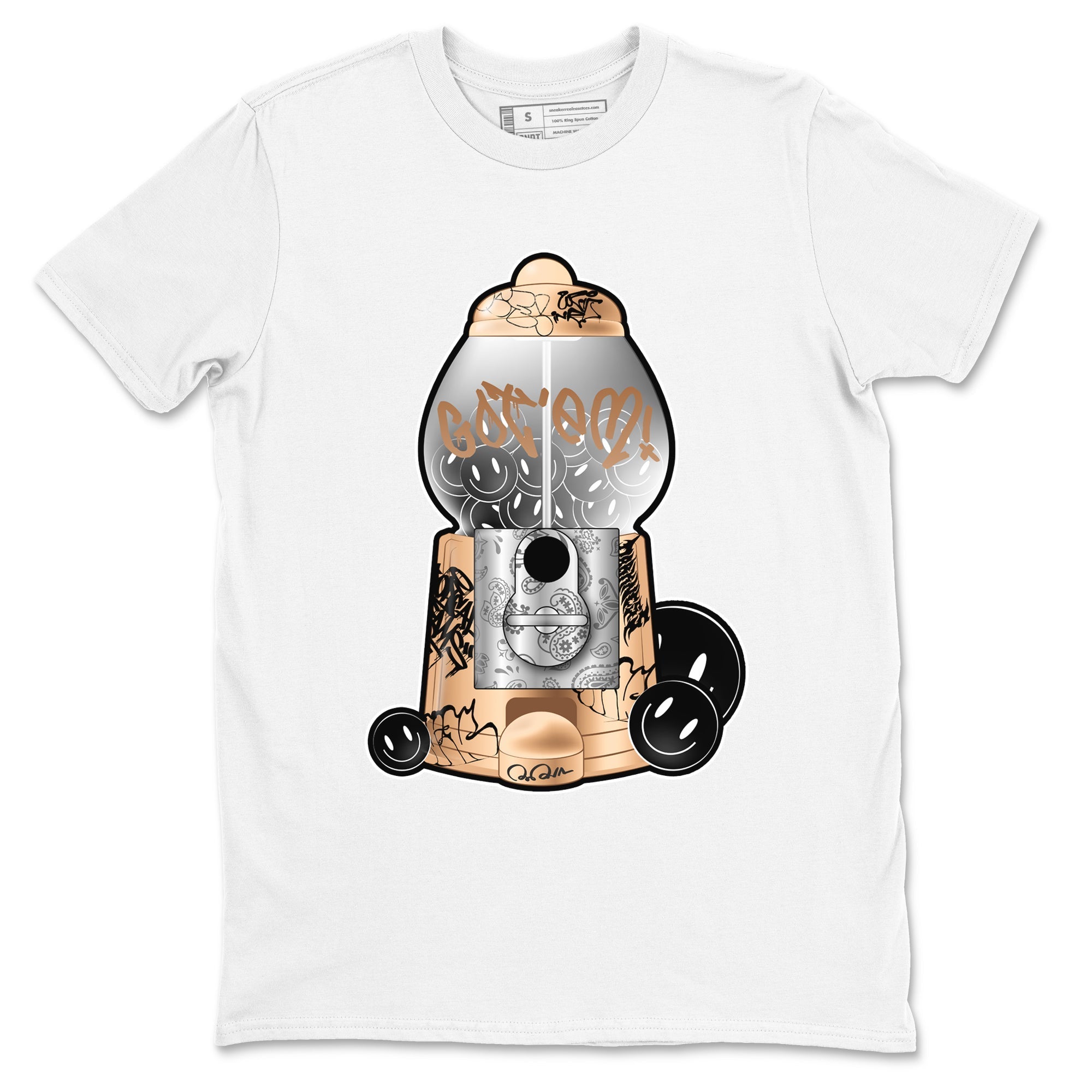 Gumball Machine snkmatch Tees - Air Foamposite One Metallic Copper