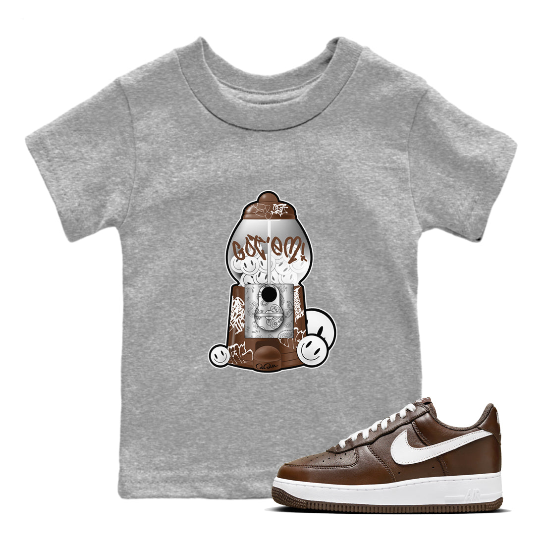 Gumball Machine snkmatch Tee Kids - Air Force 1 Chocolate