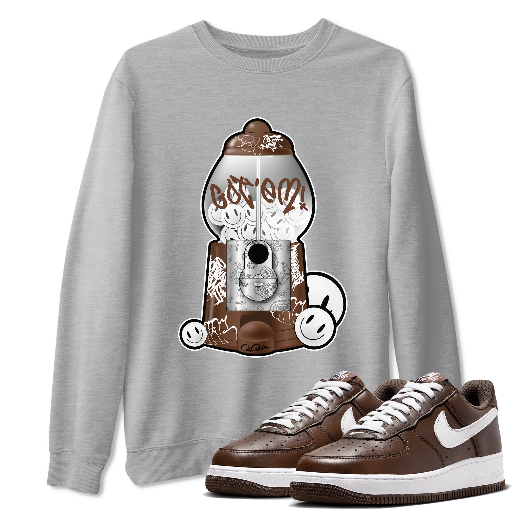 Gumball Machine snkmatch Tee - Air Force 1 Chocolate