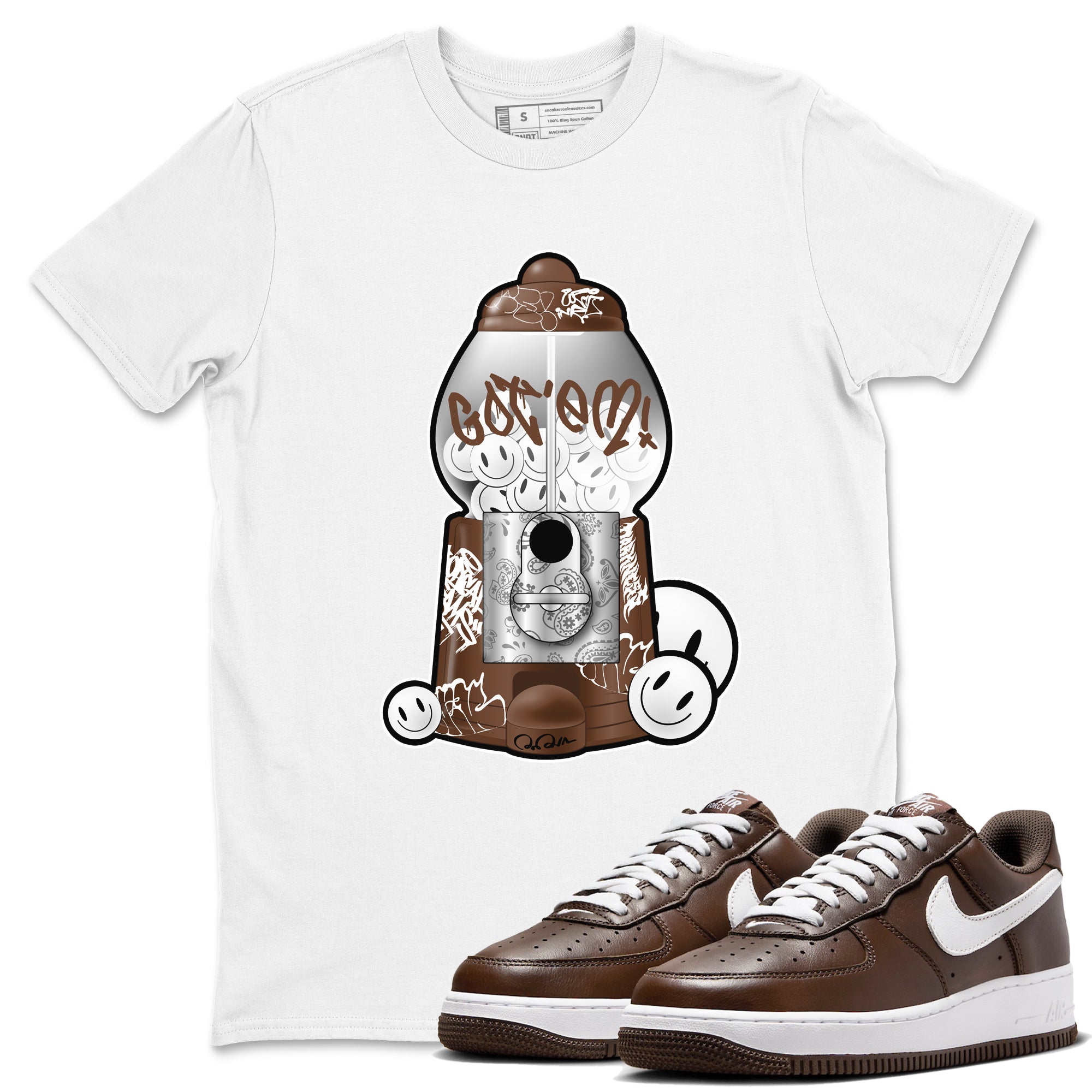 Gumball Machine snkmatch Tee - Air Force 1 Chocolate
