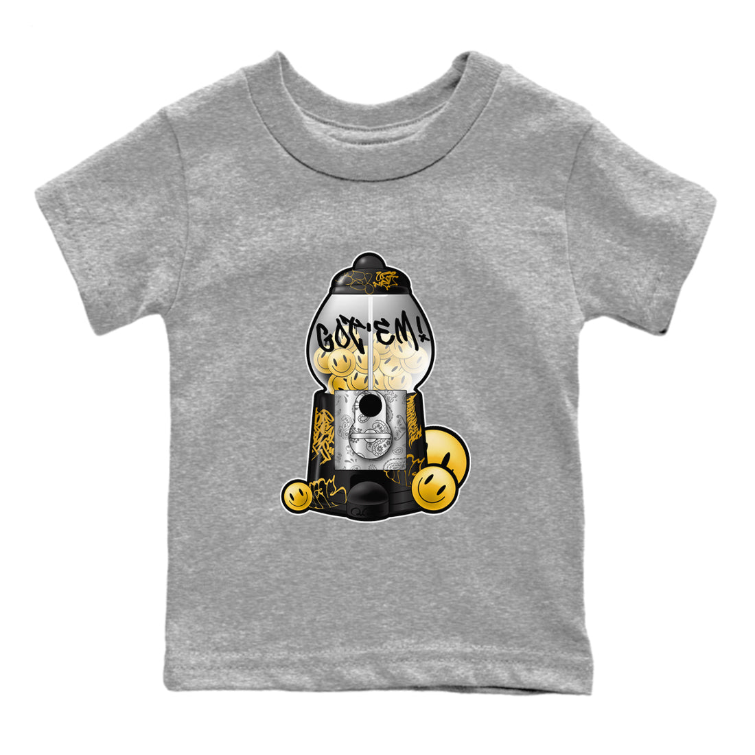 Gumball Machine snkmatch Tees Kids - Air Jordan 1 Black Metallic Gold