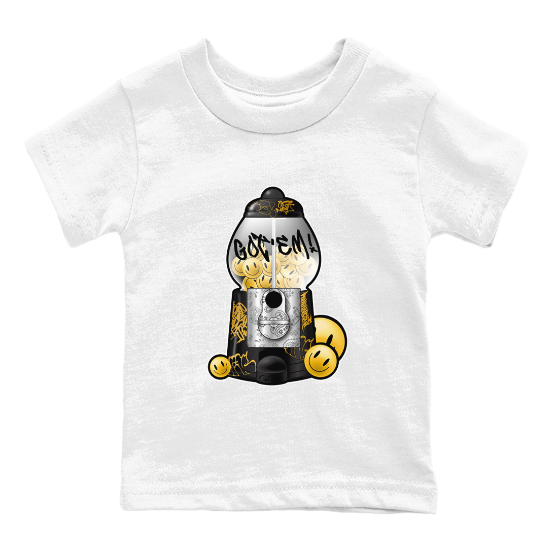 Gumball Machine snkmatch Tees Kids - Air Jordan 1 Black Metallic Gold