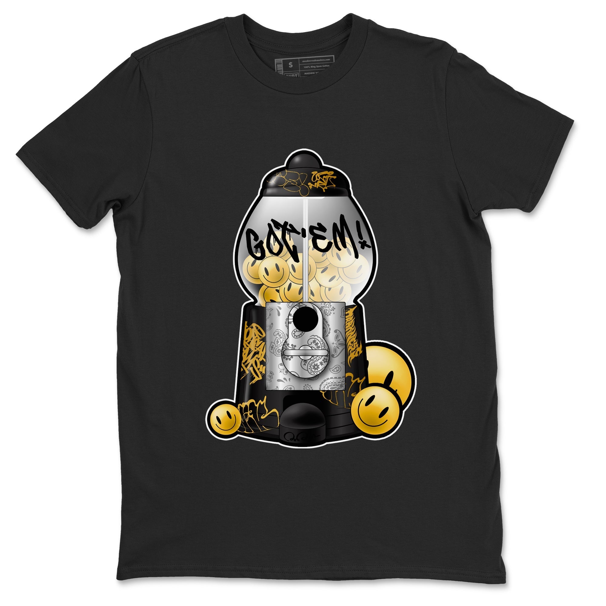 Gumball Machine snkmatch Tees - Air Jordan 1 Black Metallic Gold