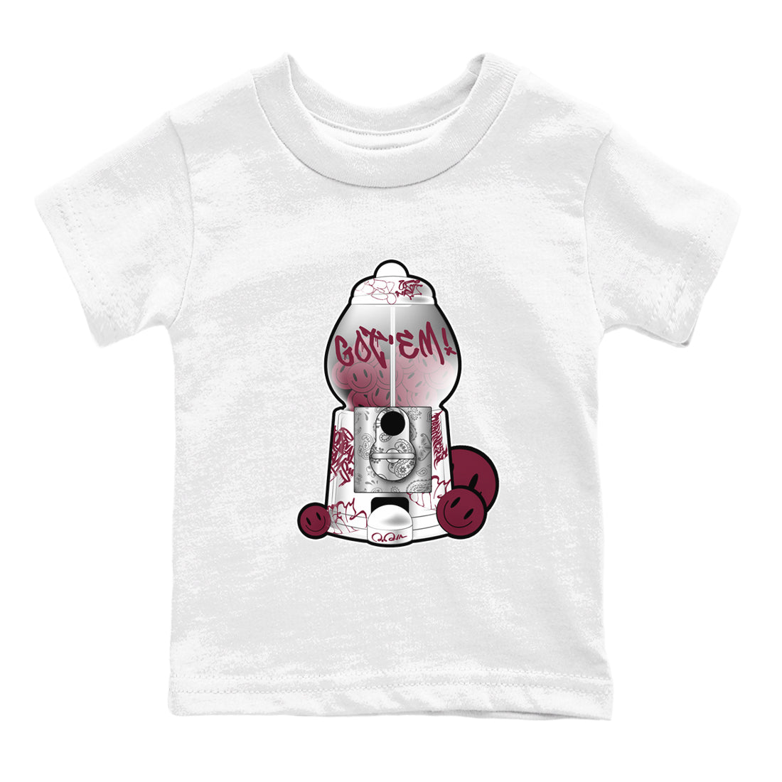 Gumball Machine snkmatch Tee Kids - Air Jordan 1 Metallic Burgundy