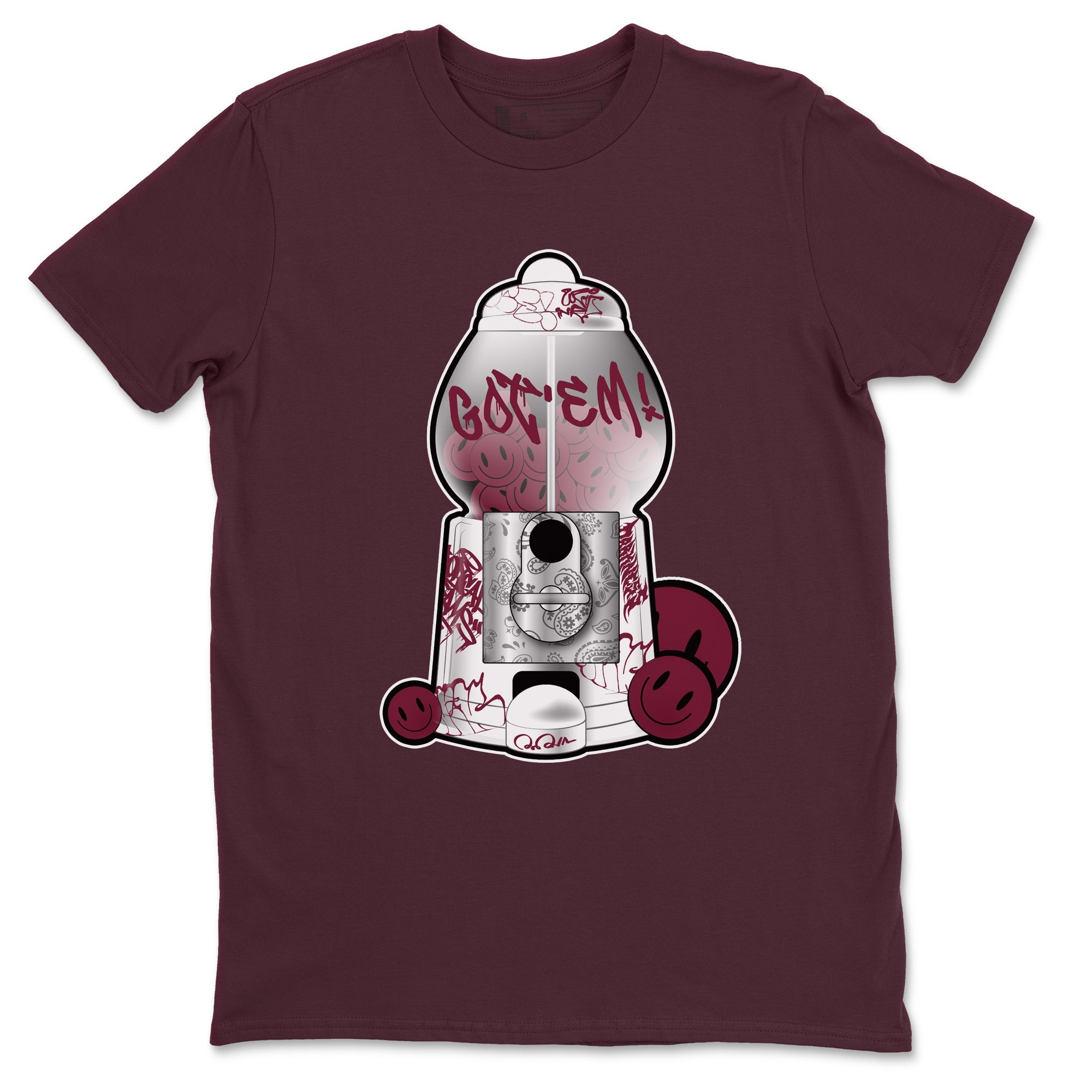 Gumball Machine snkmatch Tee - Air Jordan 1 Metallic Burgundy