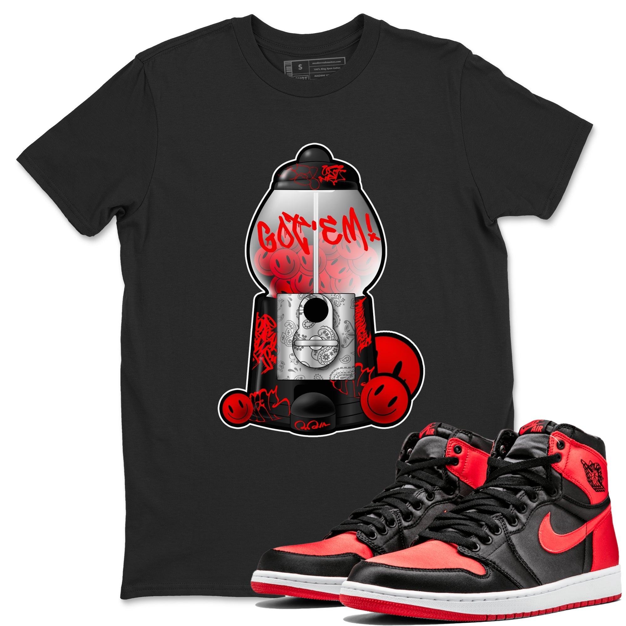 Gumball Machine snkmatch Tee - Air Jordan 1 Satin Bred