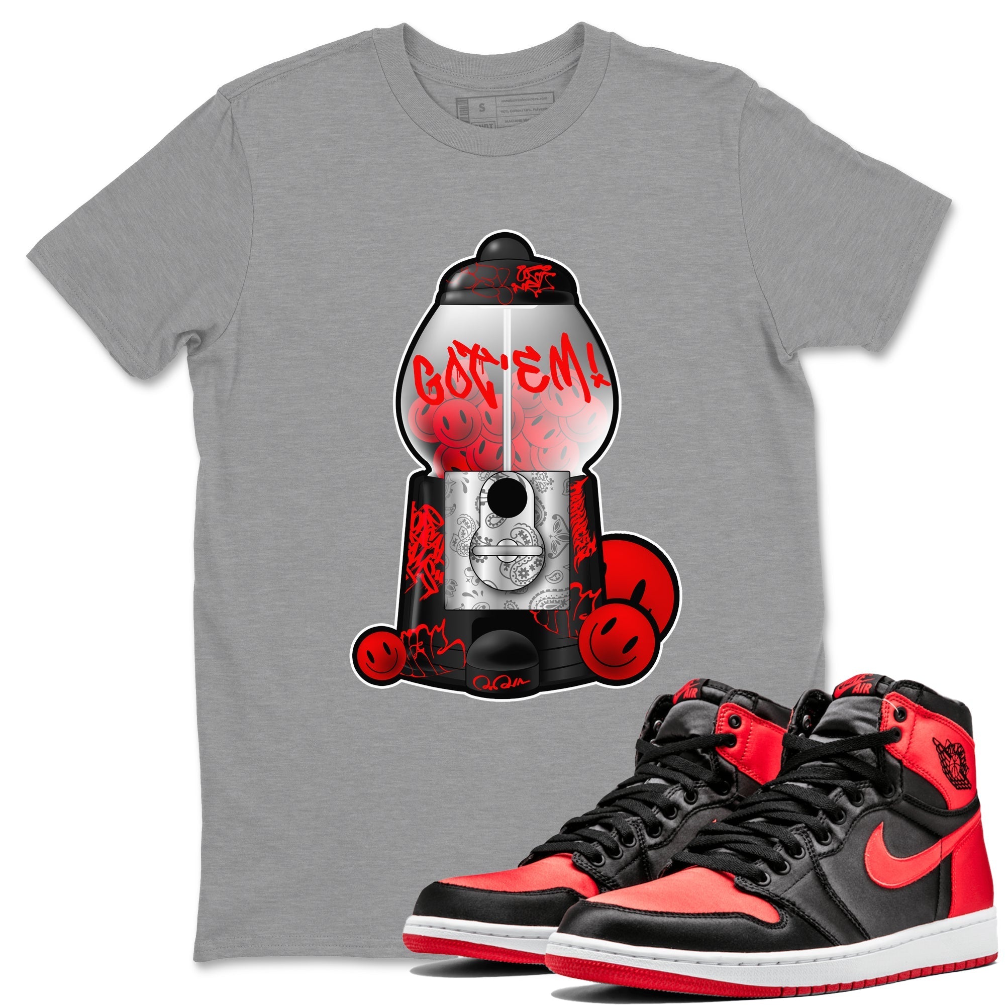 Gumball Machine snkmatch Tee - Air Jordan 1 Satin Bred
