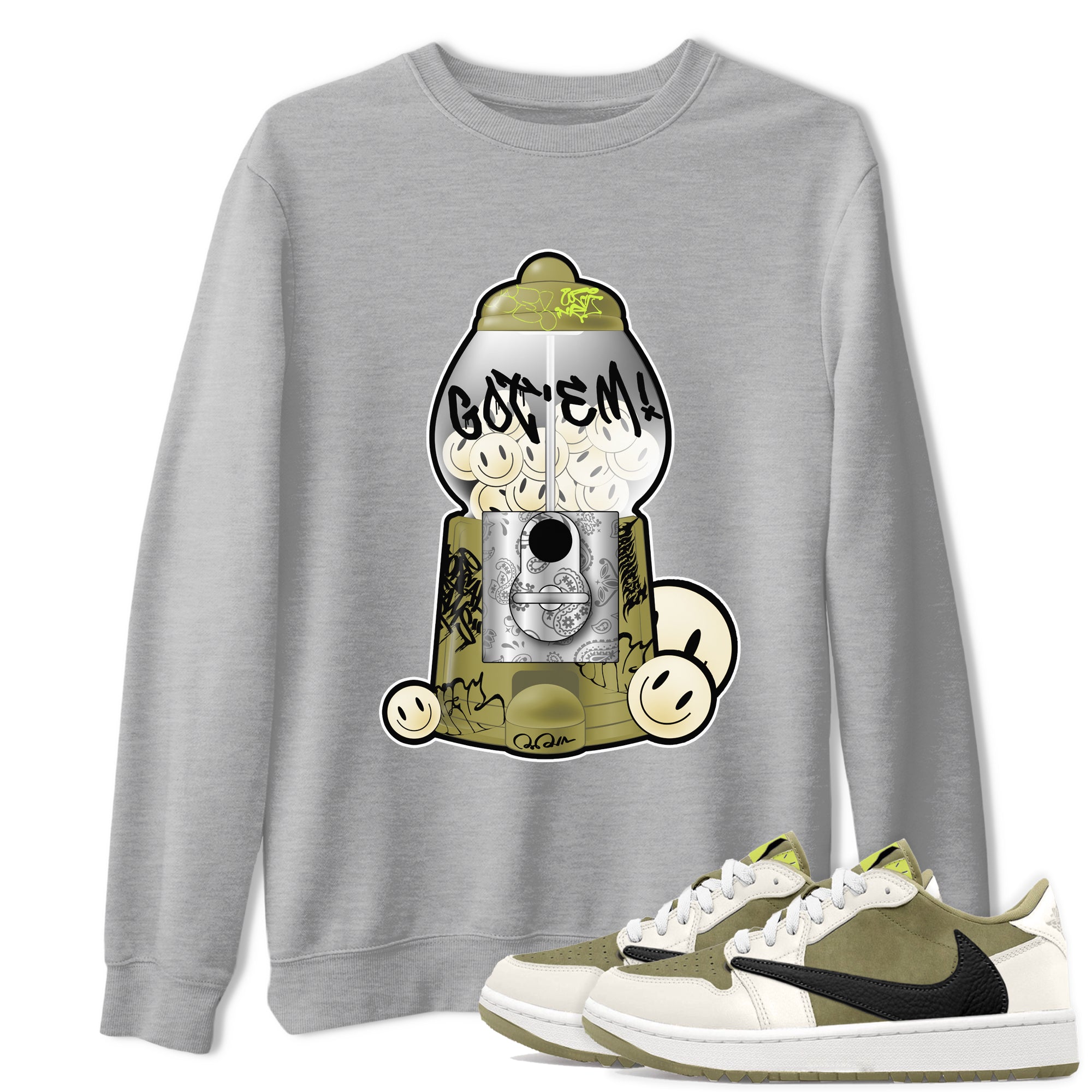 Gumball Machine snkmatch Tee - Air Jordan 1 Travis Scott Golf