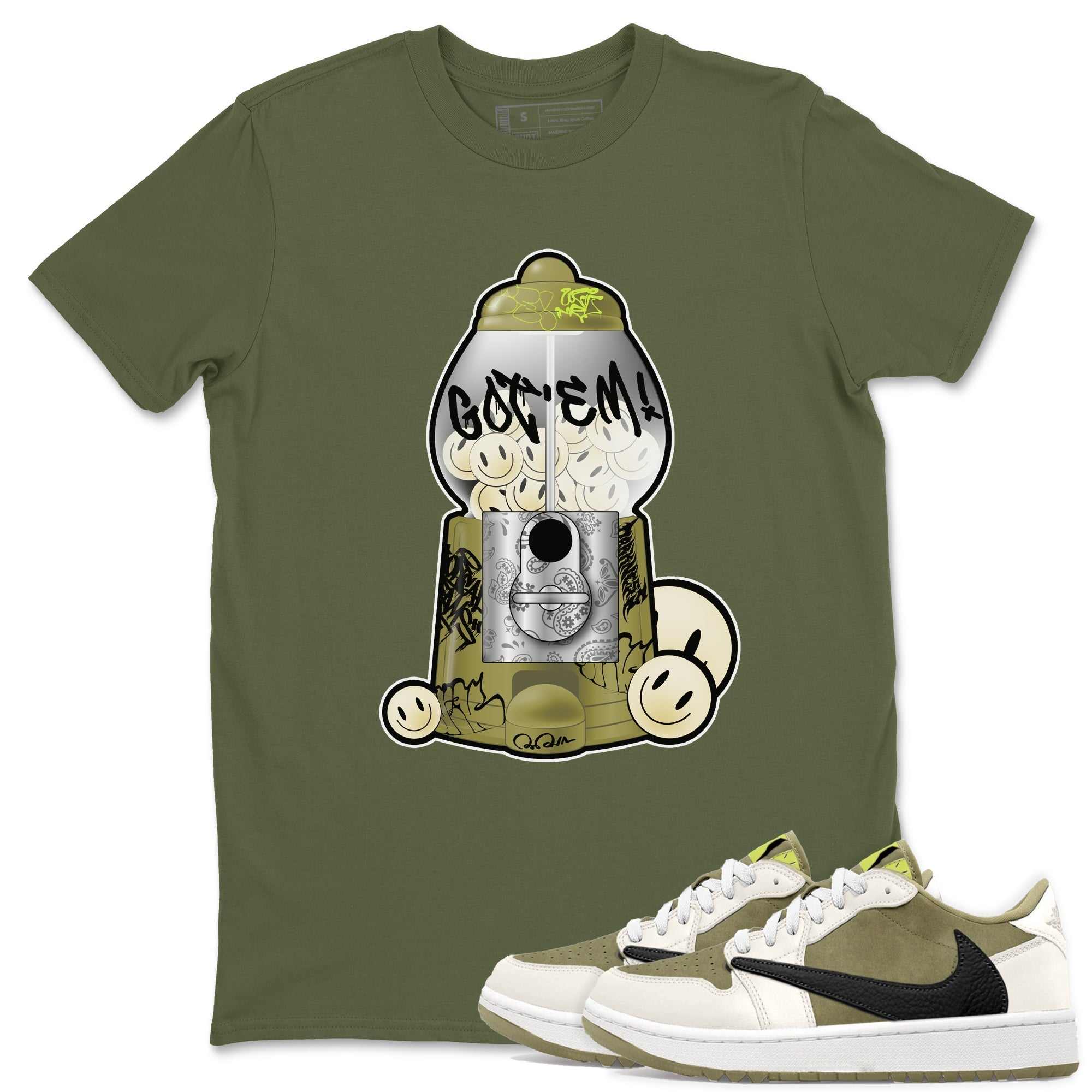 Gumball Machine snkmatch Tee - Air Jordan 1 Travis Scott Golf