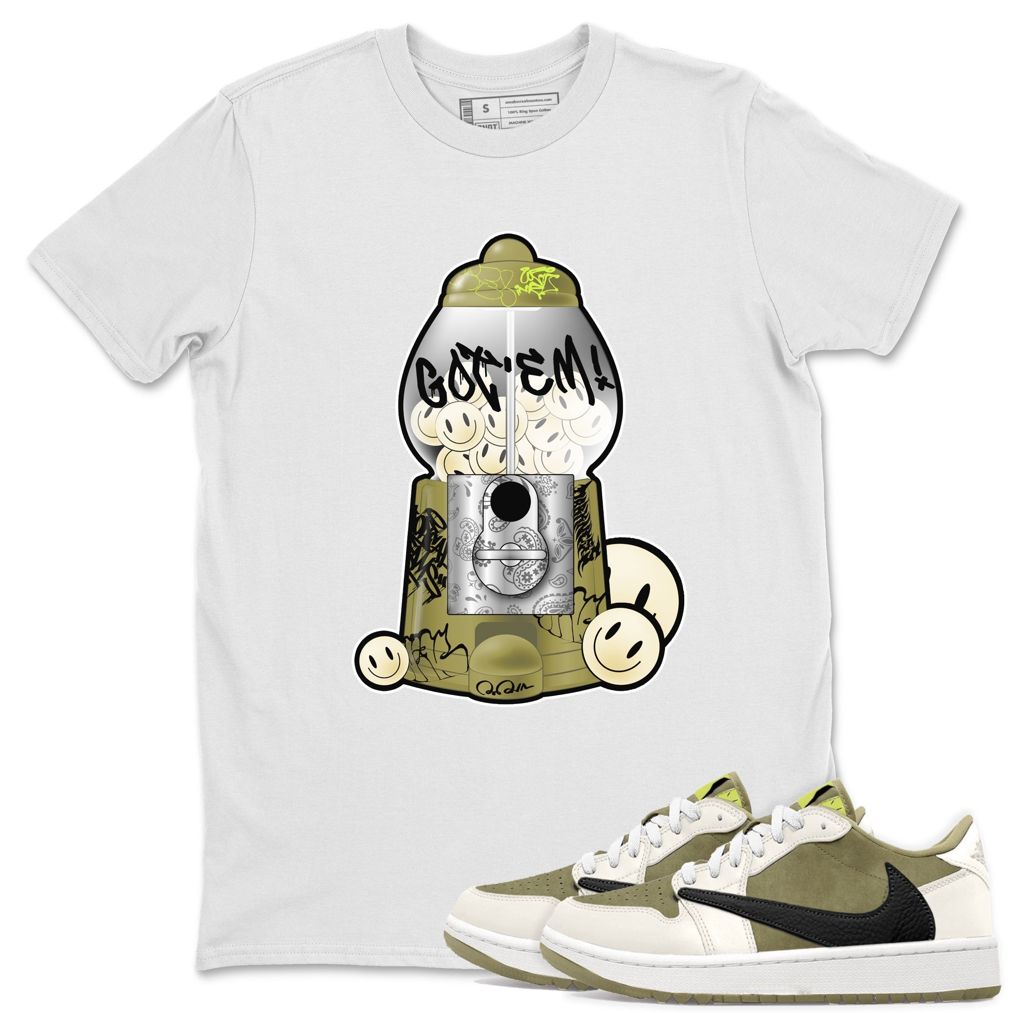 Gumball Machine snkmatch Tee - Air Jordan 1 Travis Scott Golf