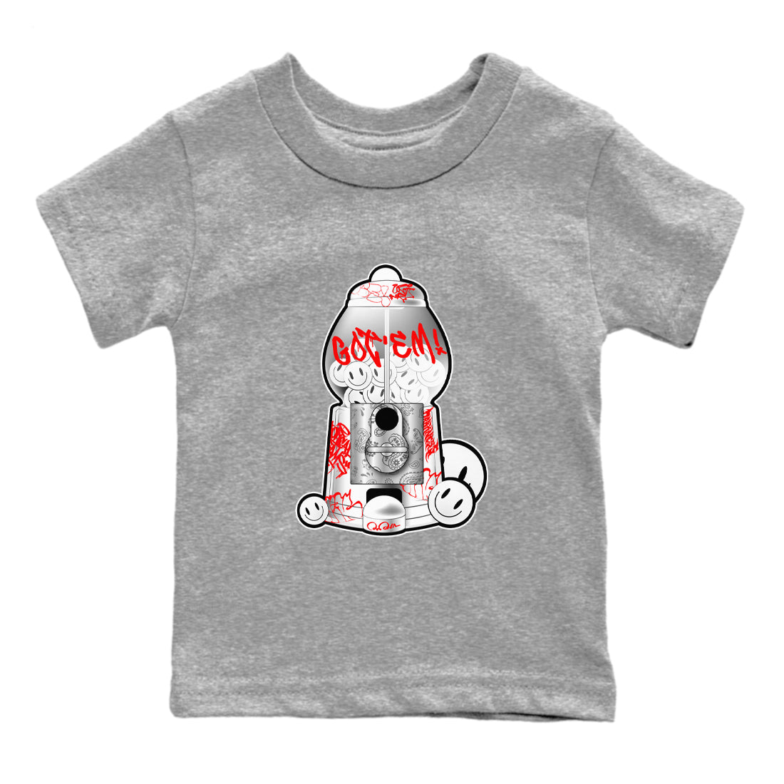 Gumball Machine snkmatch Tee Kids - Air Jordan 1 University Red
