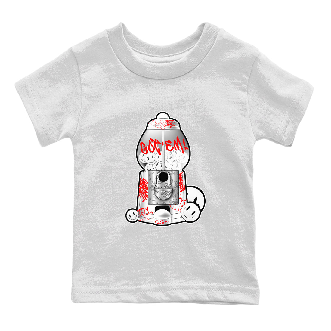 Gumball Machine snkmatch Tee Kids - Air Jordan 1 University Red