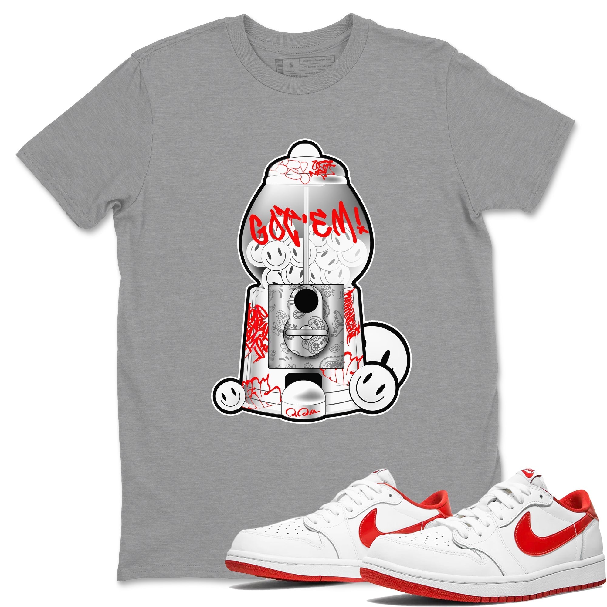 Gumball Machine snkmatch Tee - Air Jordan 1 University Red