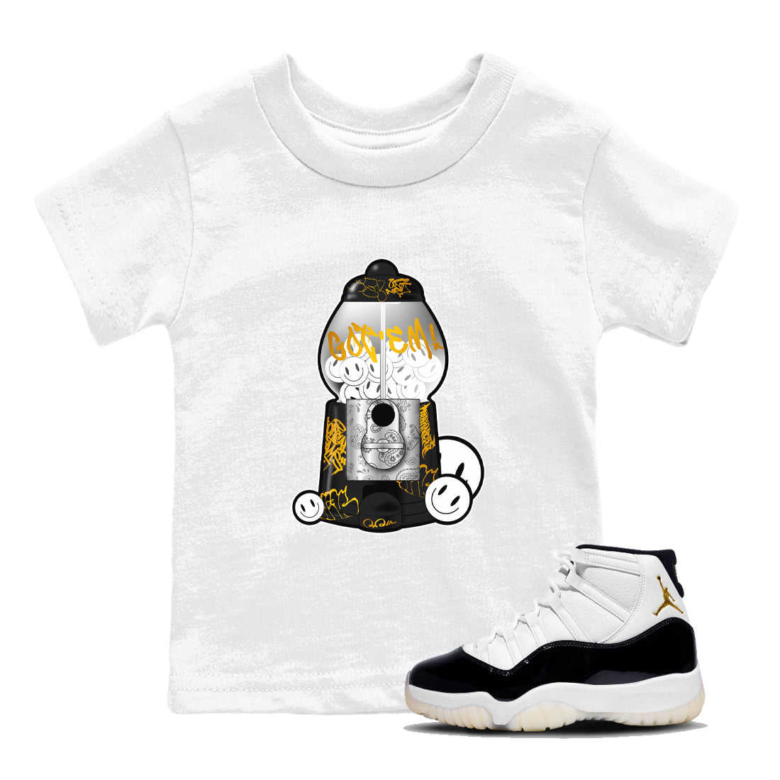 Gumball Machine snkmatch Tee Kids - Air Jordan 11 Gratitude