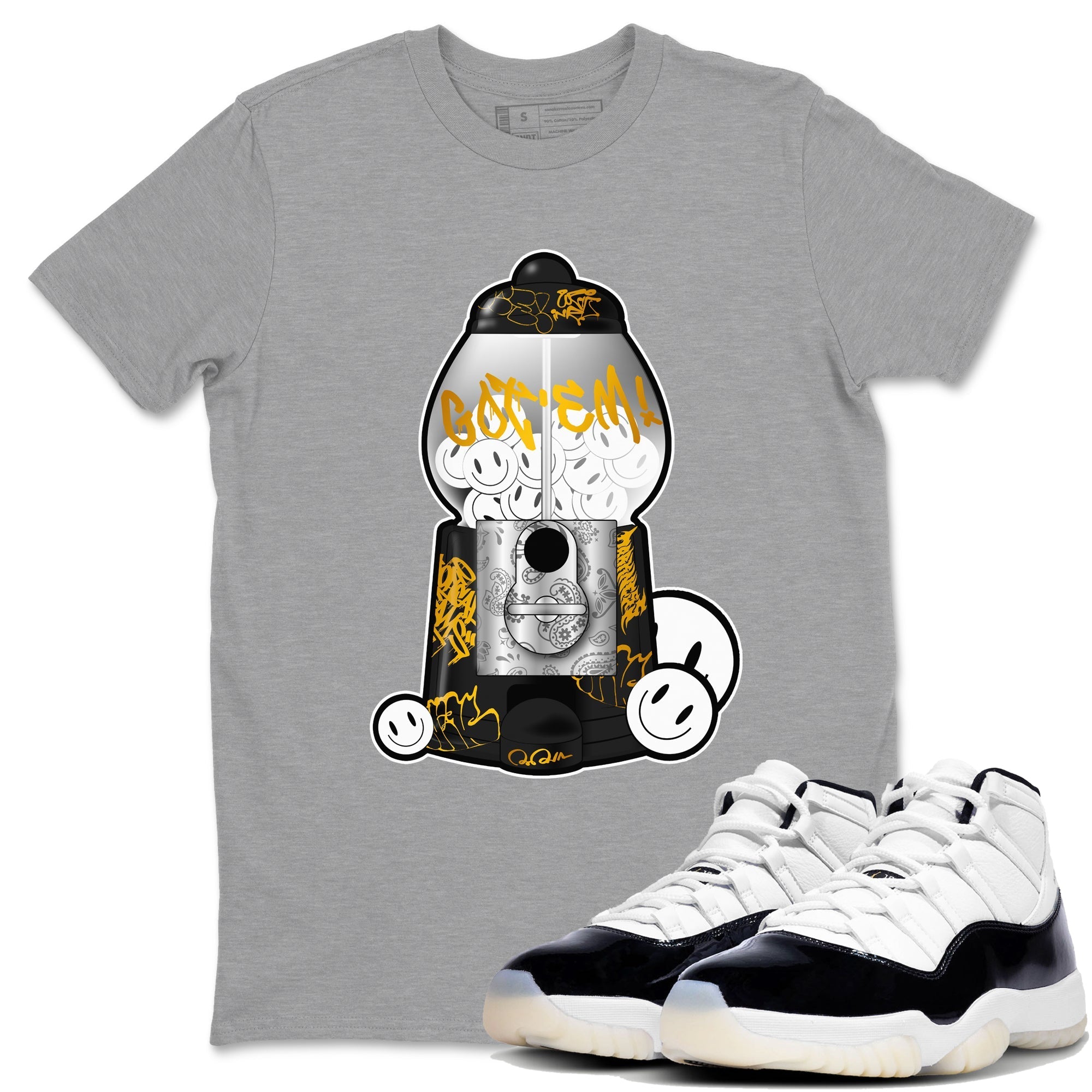 Gumball Machine snkmatch Tee - Air Jordan 11 Gratitude