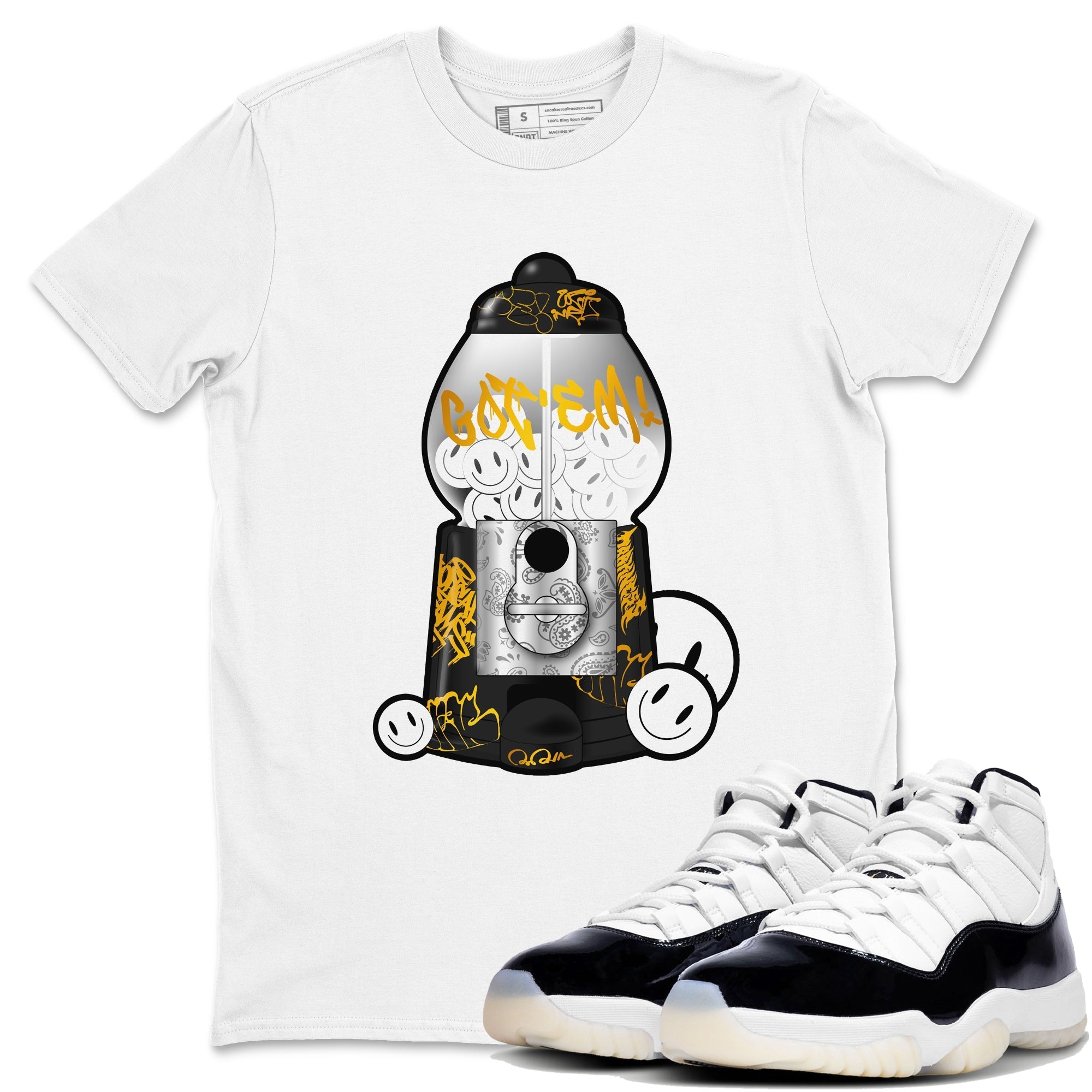 Gumball Machine snkmatch Tee - Air Jordan 11 Gratitude