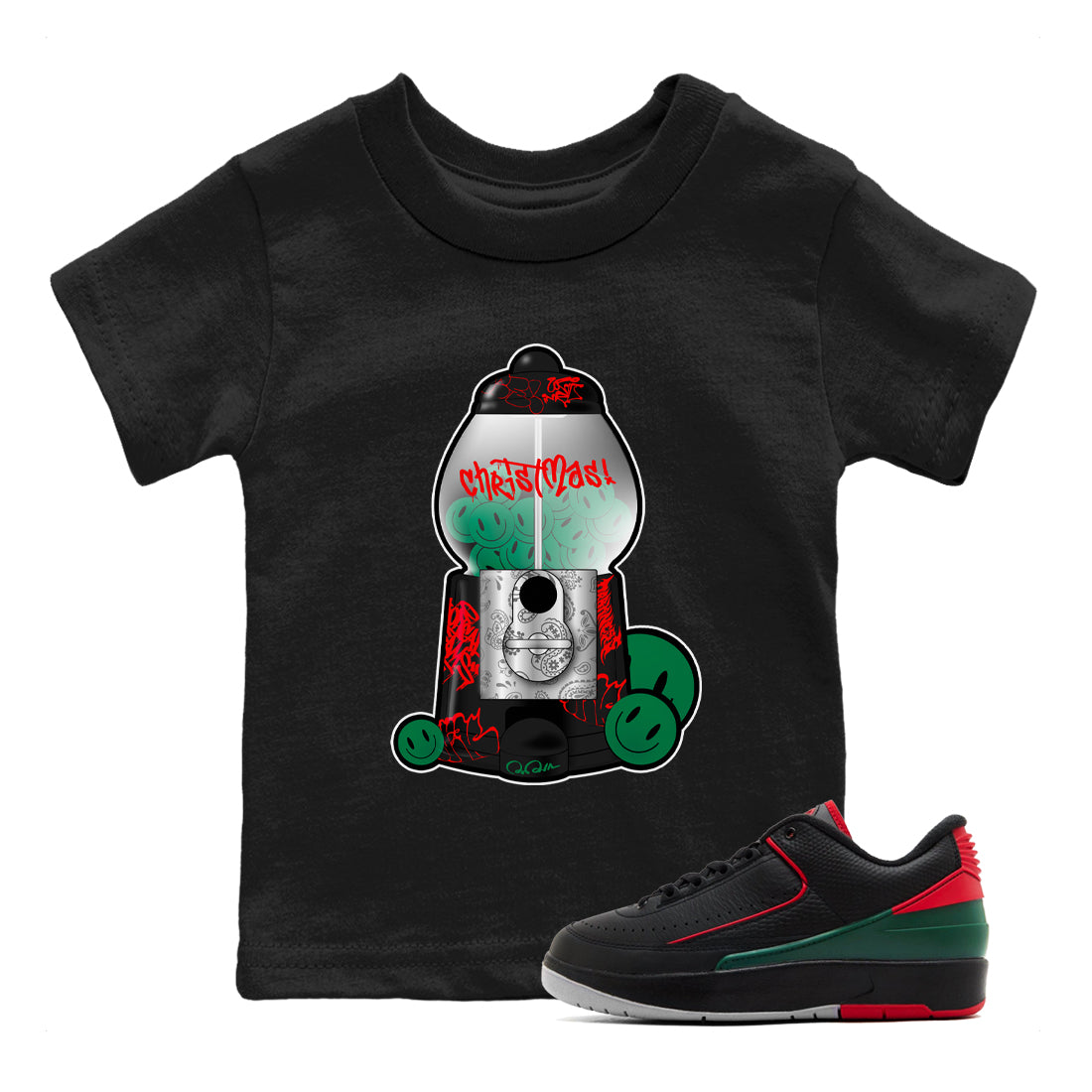 Gumball Machine snkmatch Tee Kids - Air Jordan 2 Christmas
