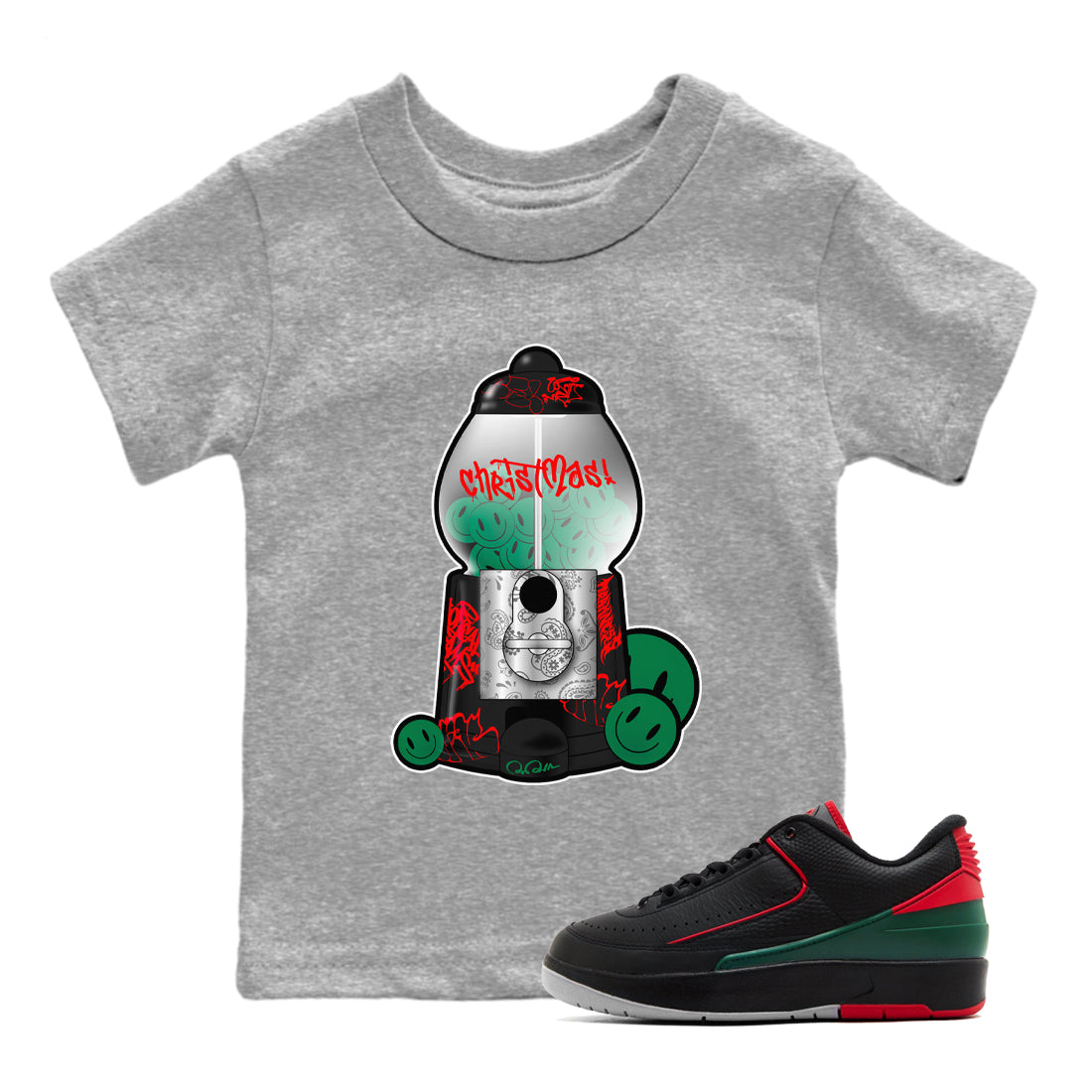 Gumball Machine snkmatch Tee Kids - Air Jordan 2 Christmas