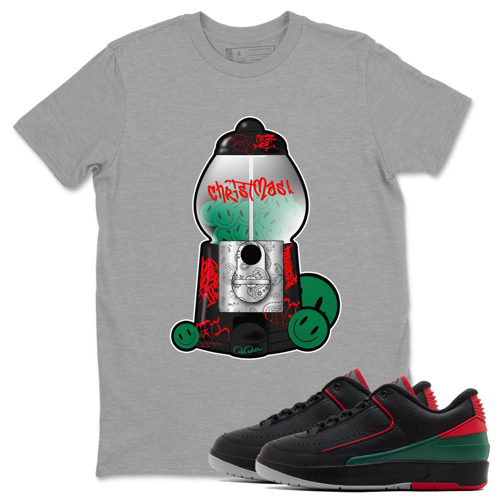 Gumball Machine snkmatch Tee - Air Jordan 2 Christmas
