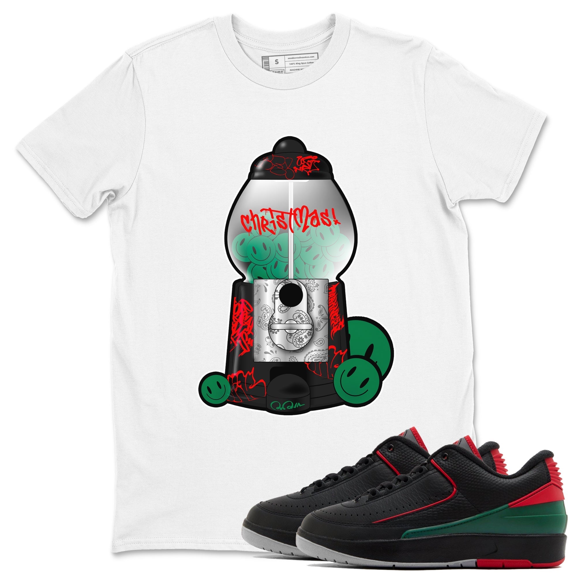 Gumball Machine snkmatch Tee - Air Jordan 2 Christmas