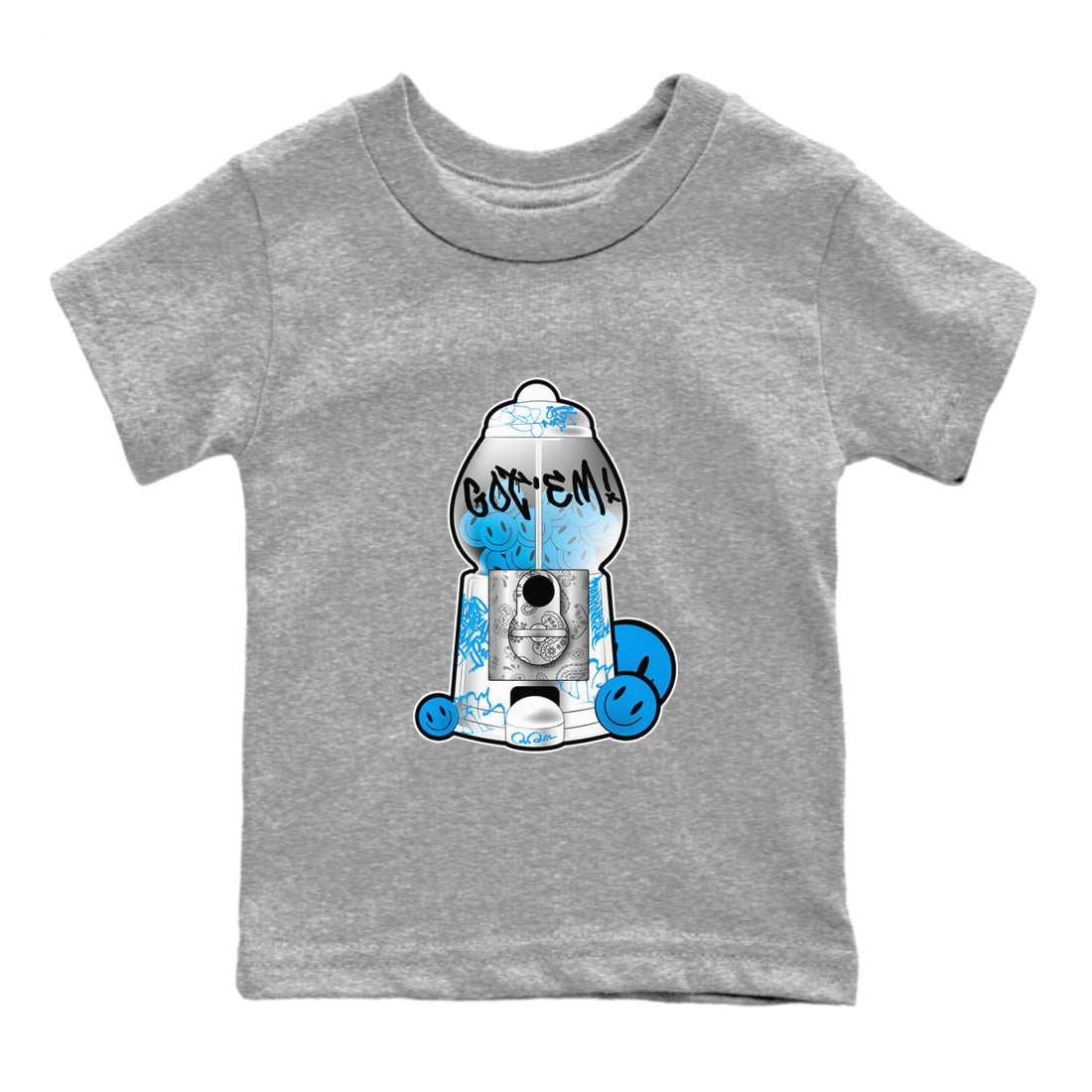 Gumball Machine snkmatch Tees Kids - Air Jordan 4 Military Blue