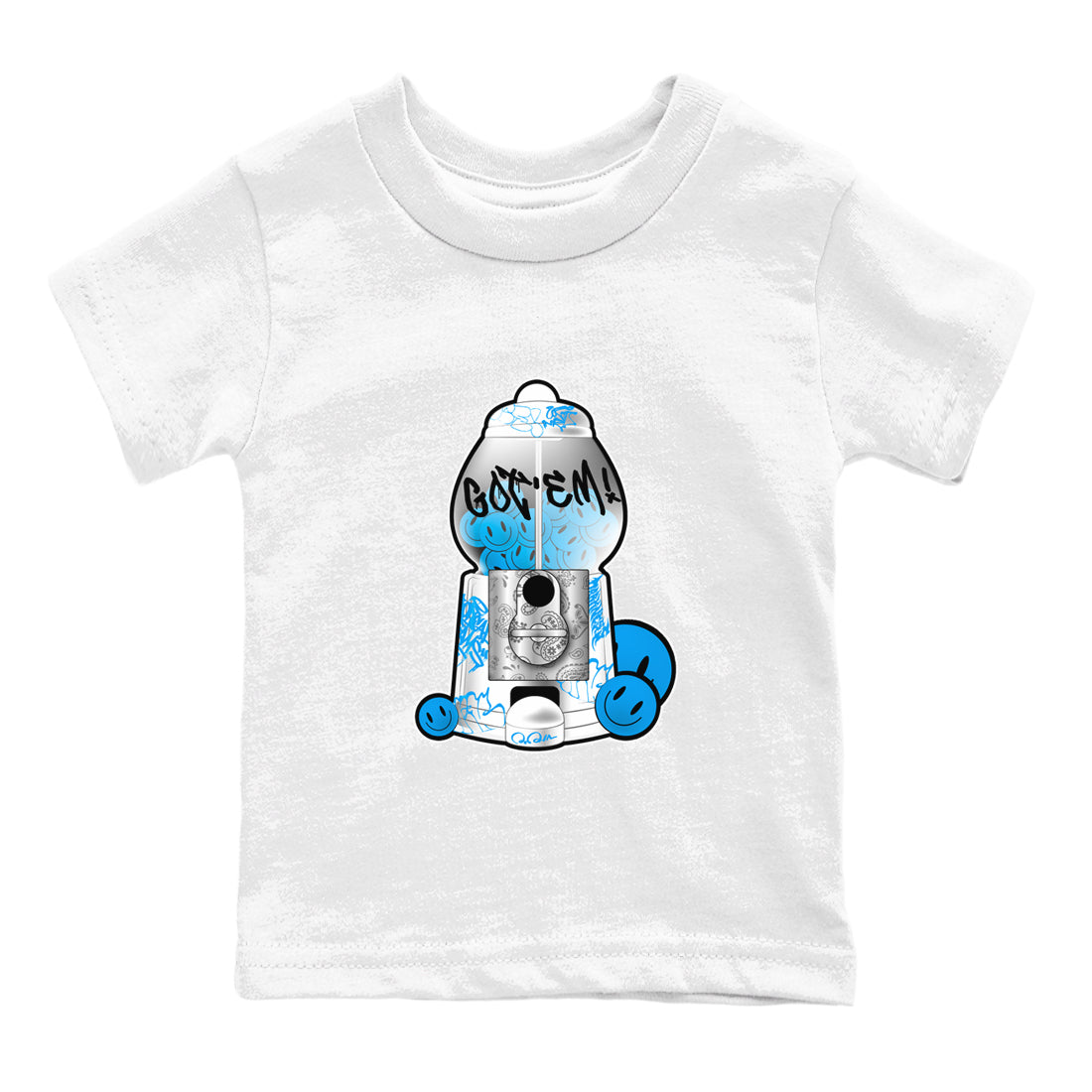 Gumball Machine snkmatch Tees Kids - Air Jordan 4 Military Blue