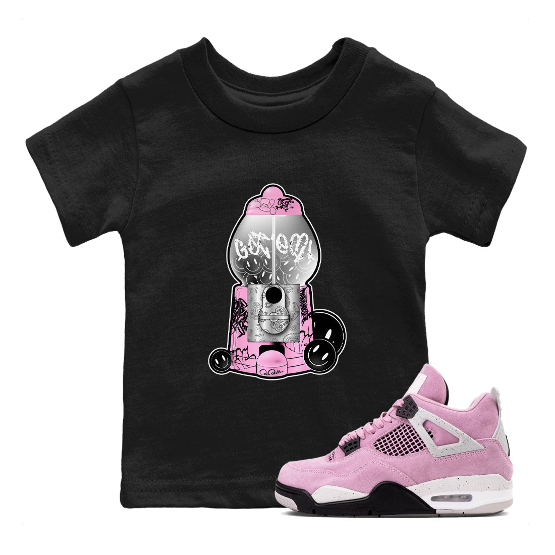 Gumball Machine snkmatch Tees Kids - Air Jordan 4 Orchid