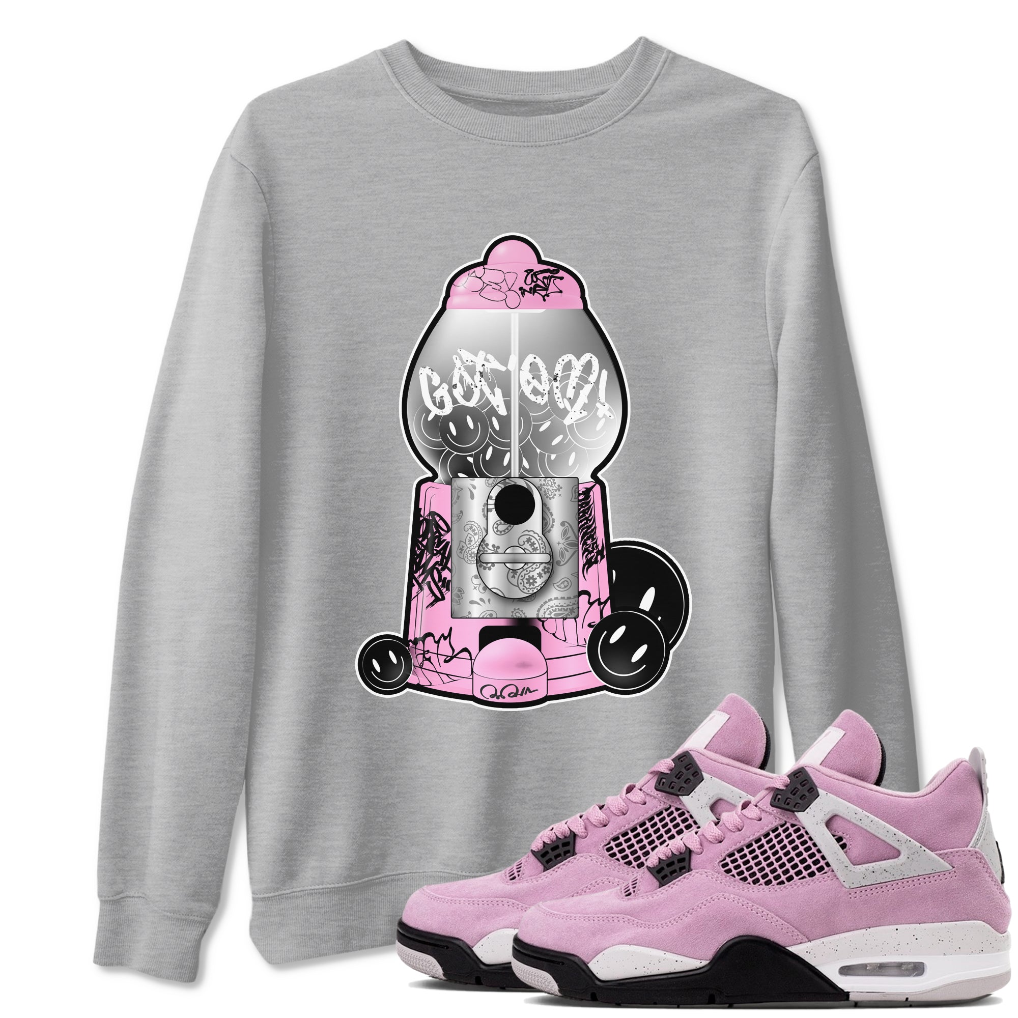 Gumball Machine snkmatch Tees - Air Jordan 4 Orchid
