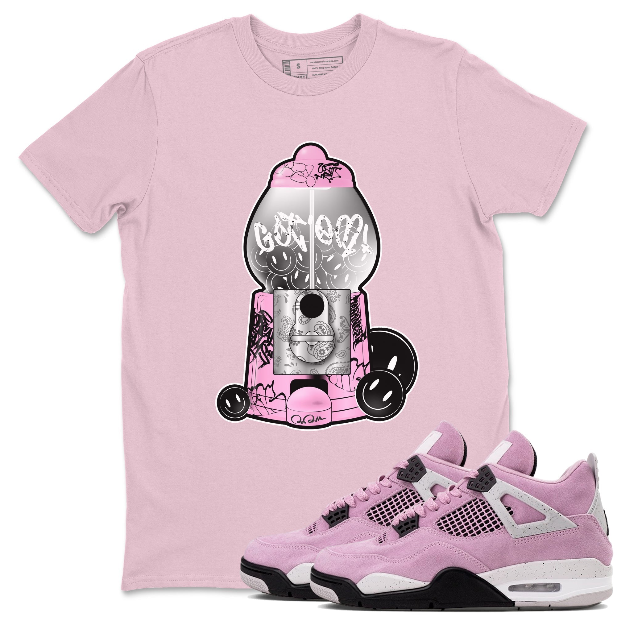 Gumball Machine snkmatch Tees - Air Jordan 4 Orchid