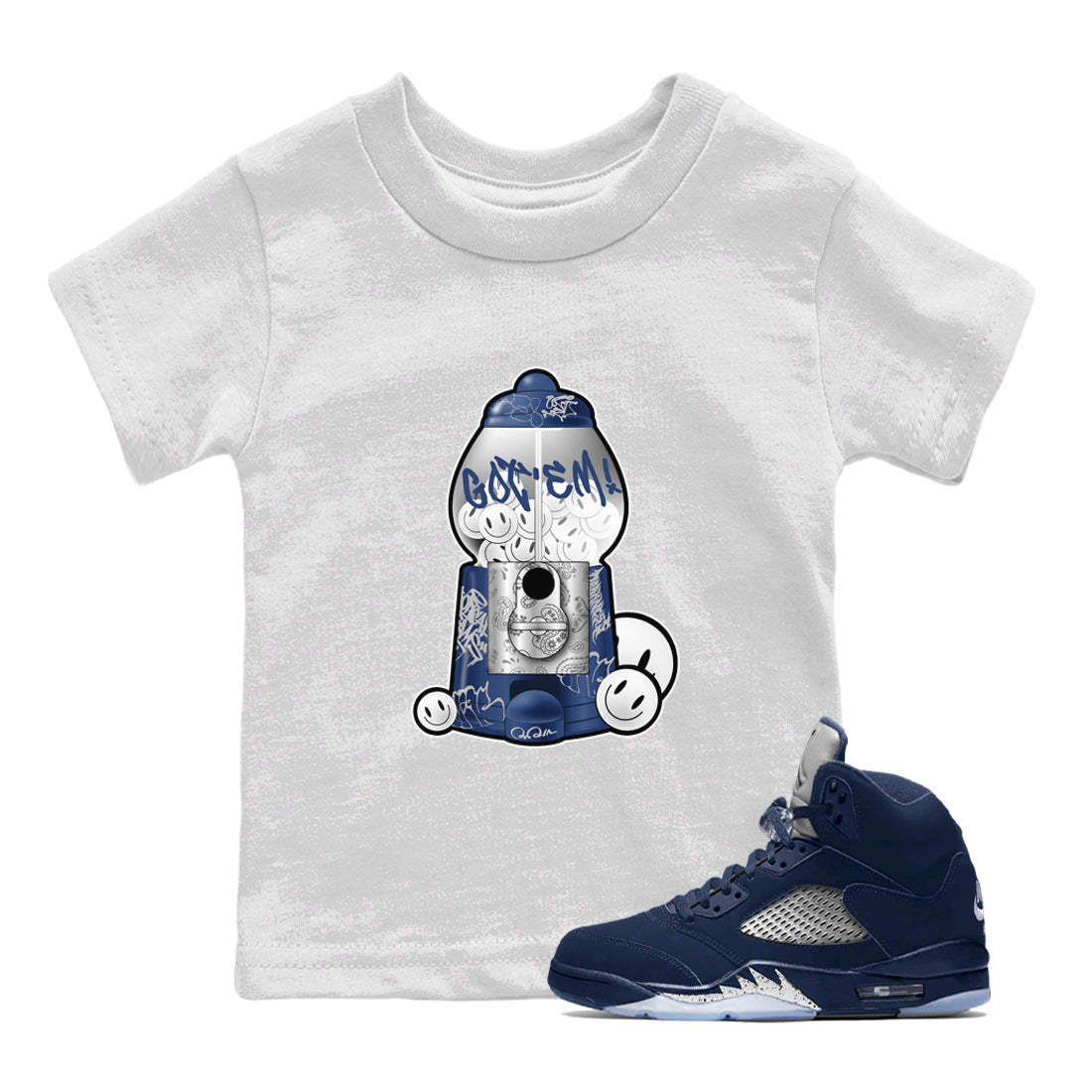 Gumball Machine snkmatch Tee Kids - Air Jordan 5 Georgetown