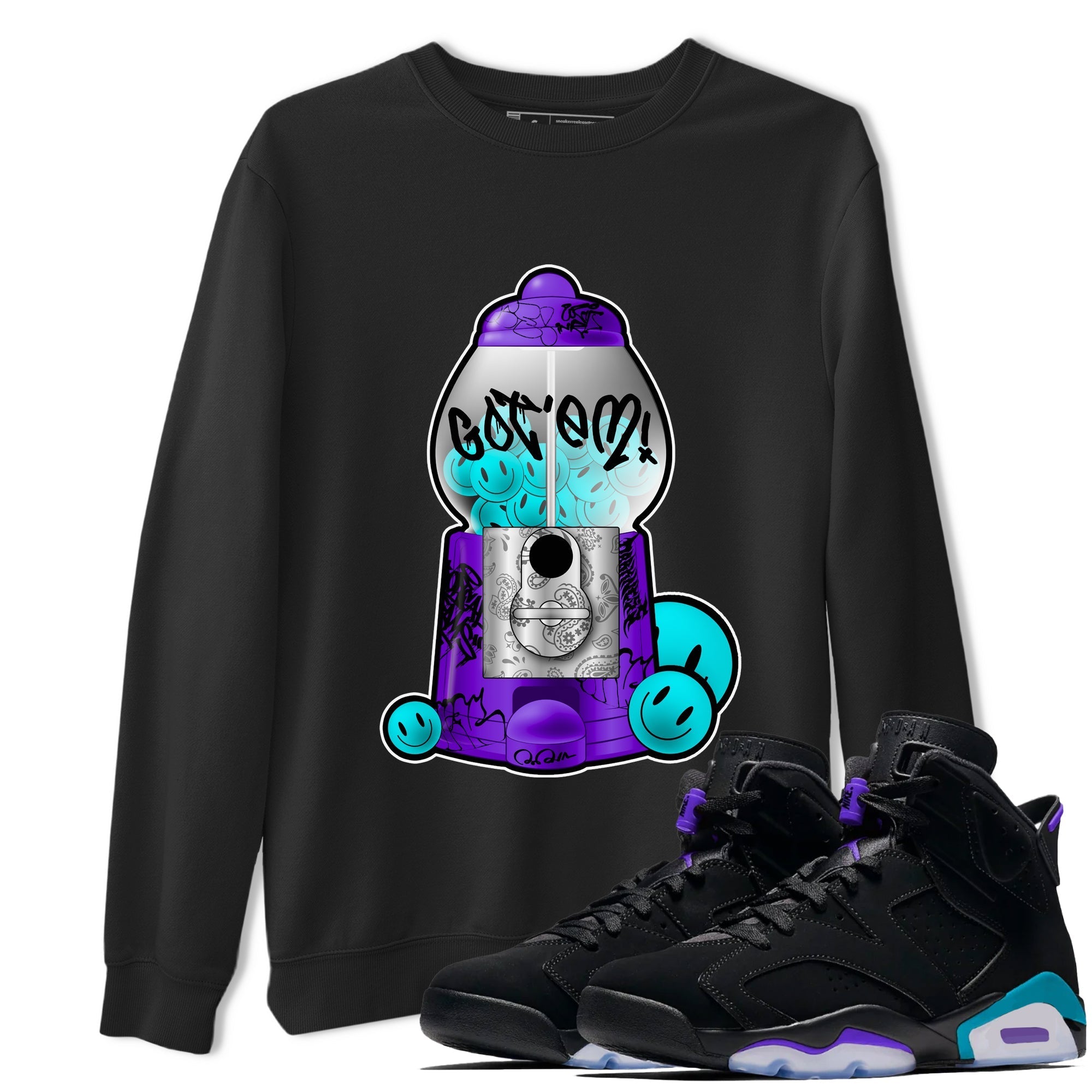 Gumball Machine snkmatch Tee - Air Jordan 6 Aqua