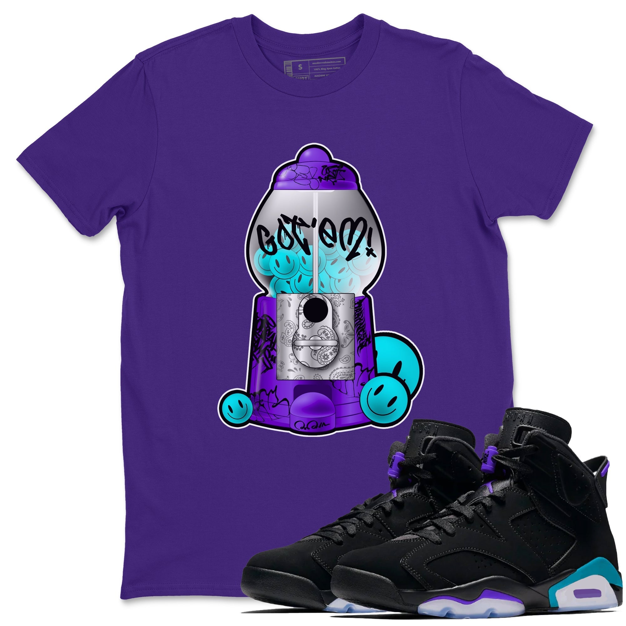 Gumball Machine snkmatch Tee - Air Jordan 6 Aqua