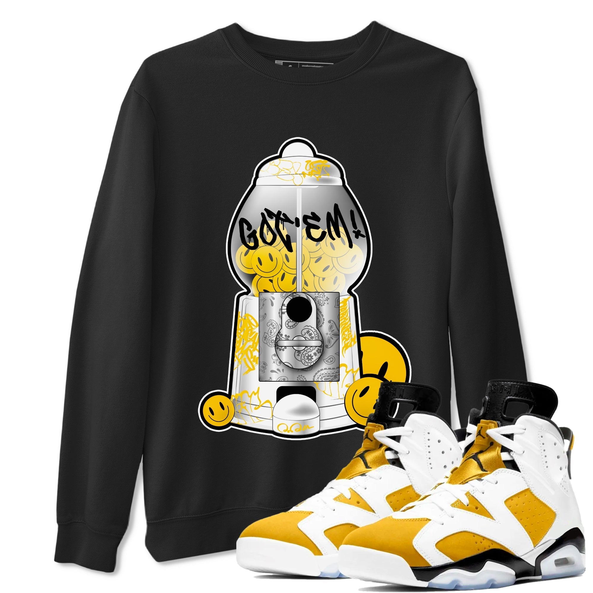 Gumball Machine snkmatch Tee - Air Jordan 6 Yellow Ochre