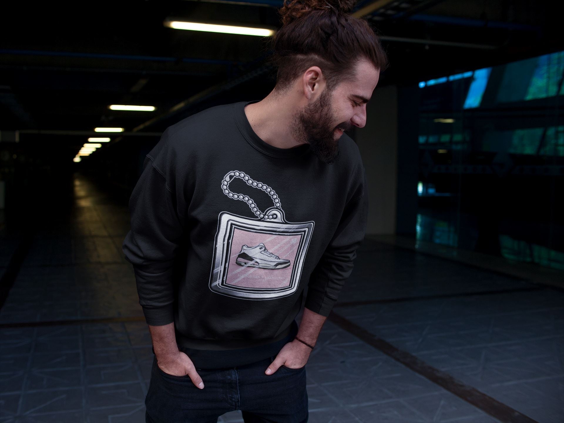 Hang Tag Unisex Tops - Air Jordan 3 Atmosphere
