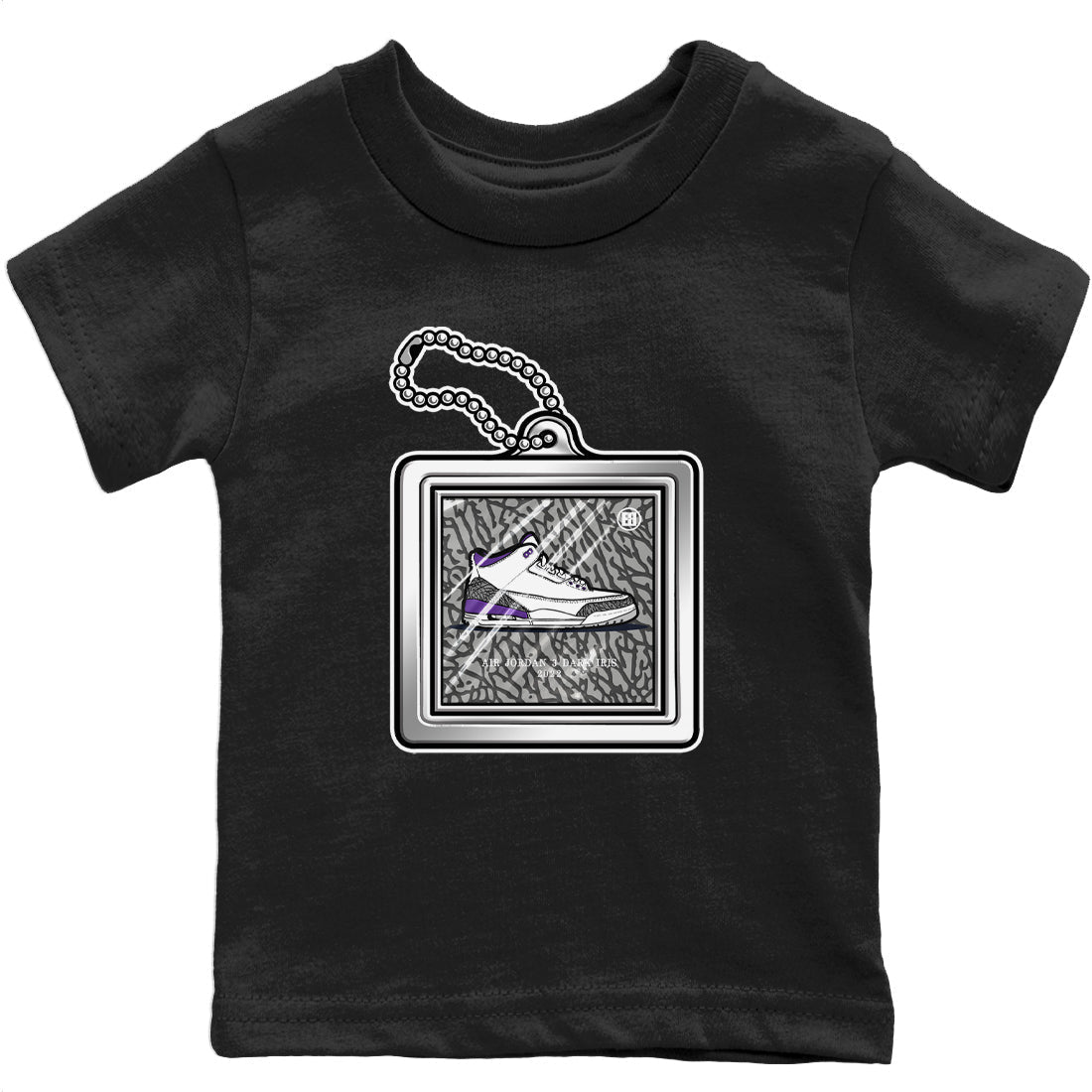 Hang Tag Kids Tops - Air Jordan 3 Dark Iris