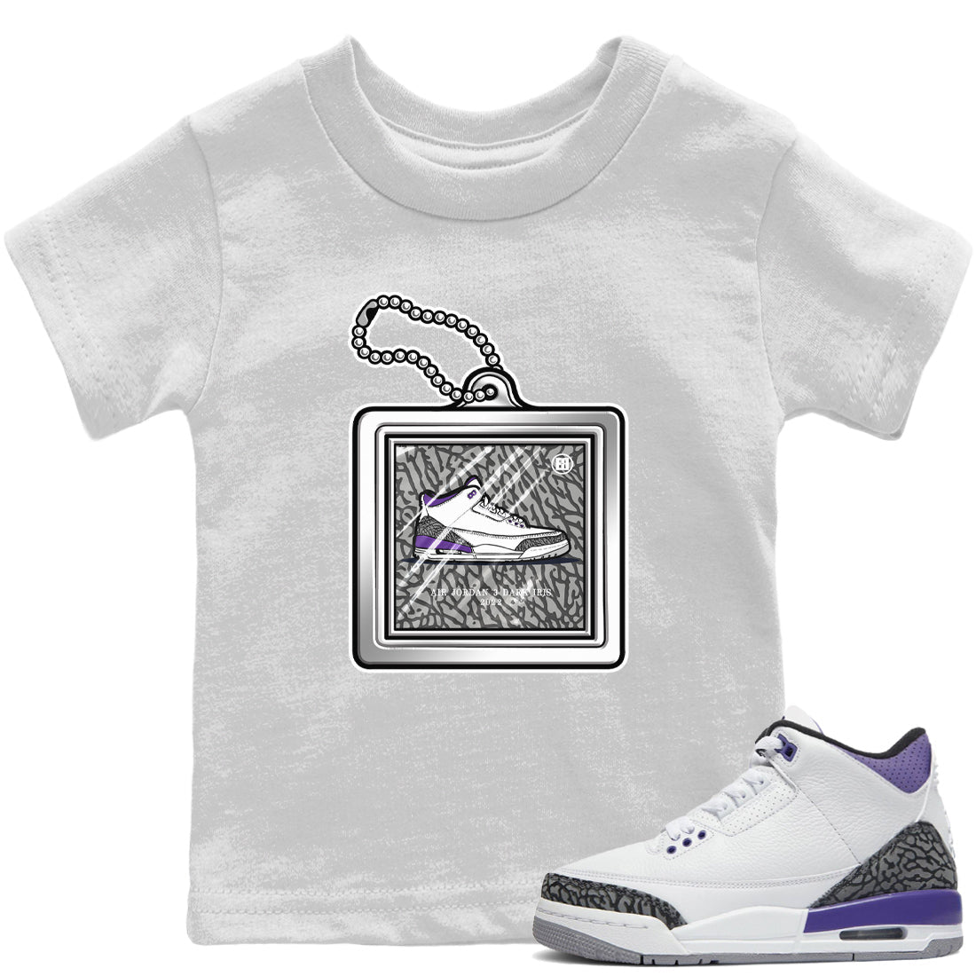 Hang Tag Kids Tops - Air Jordan 3 Dark Iris