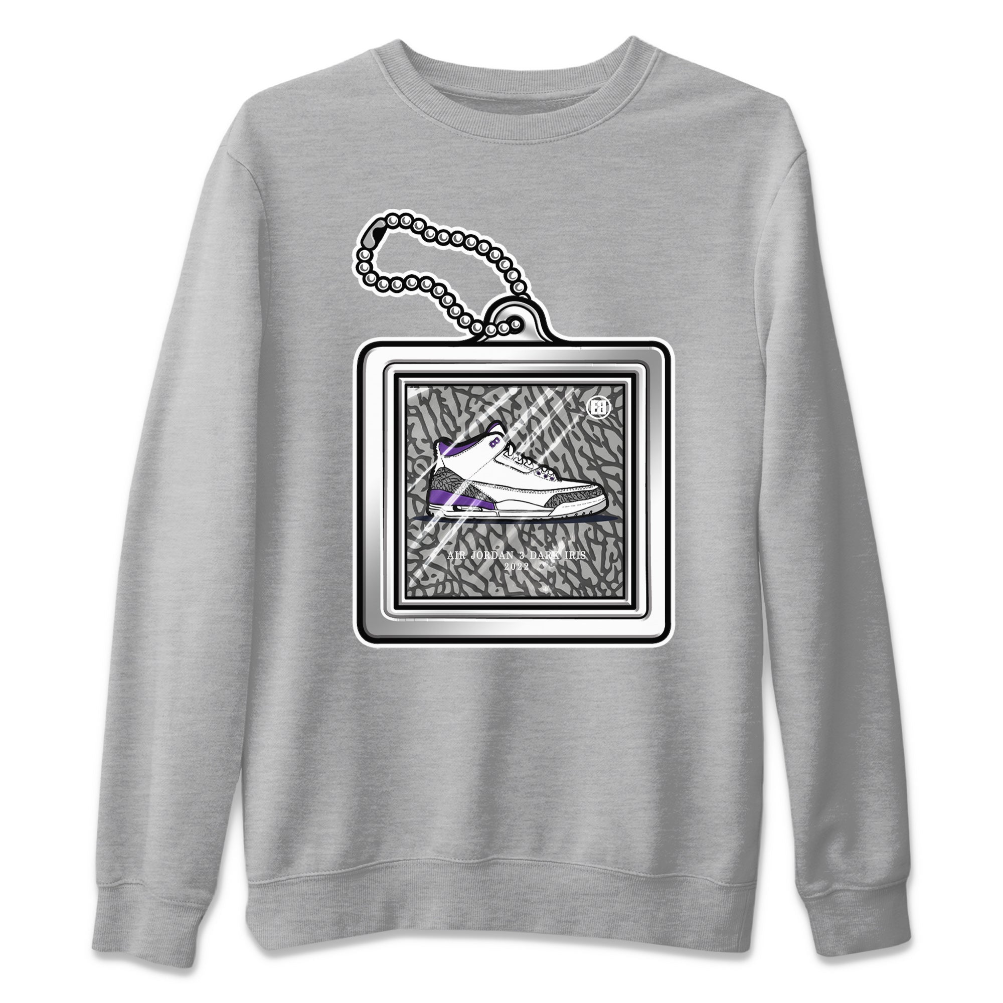 Hang Tag Unisex Tops - Air Jordan 3 Dark Iris
