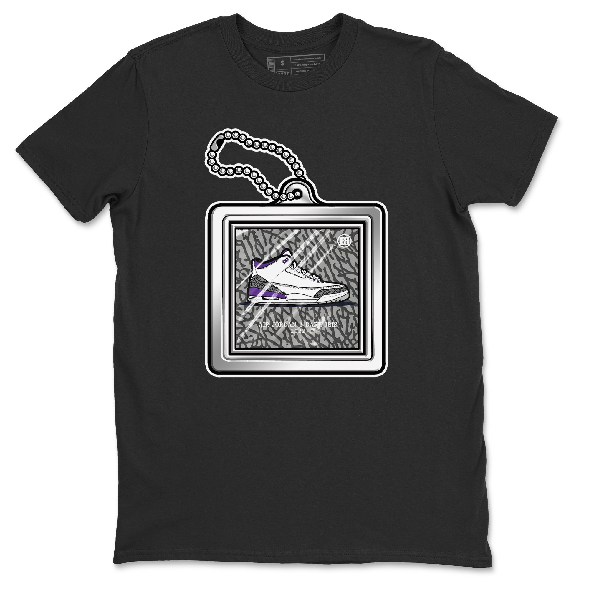 Hang Tag Unisex Tops - Air Jordan 3 Dark Iris