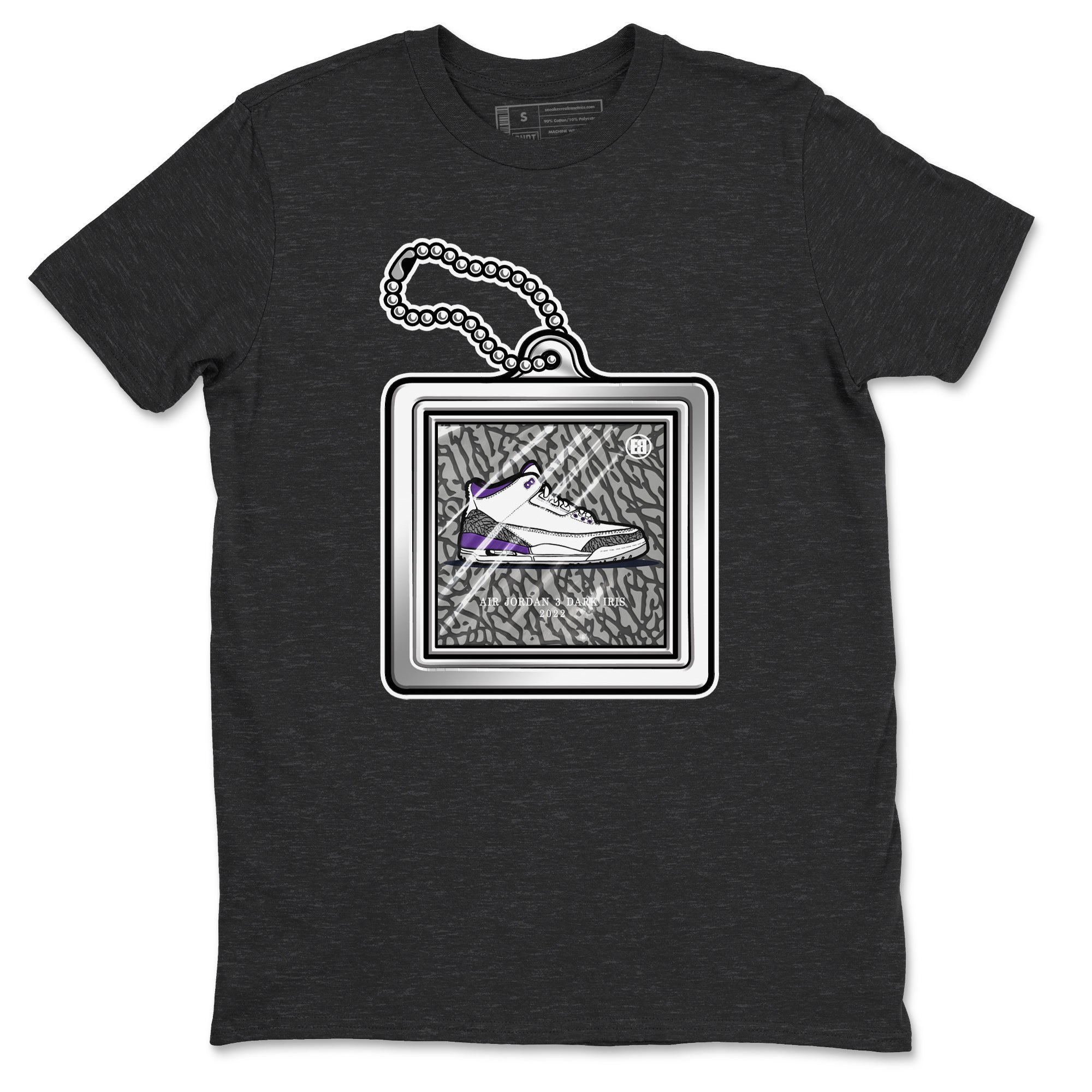 Hang Tag Unisex Tops - Air Jordan 3 Dark Iris