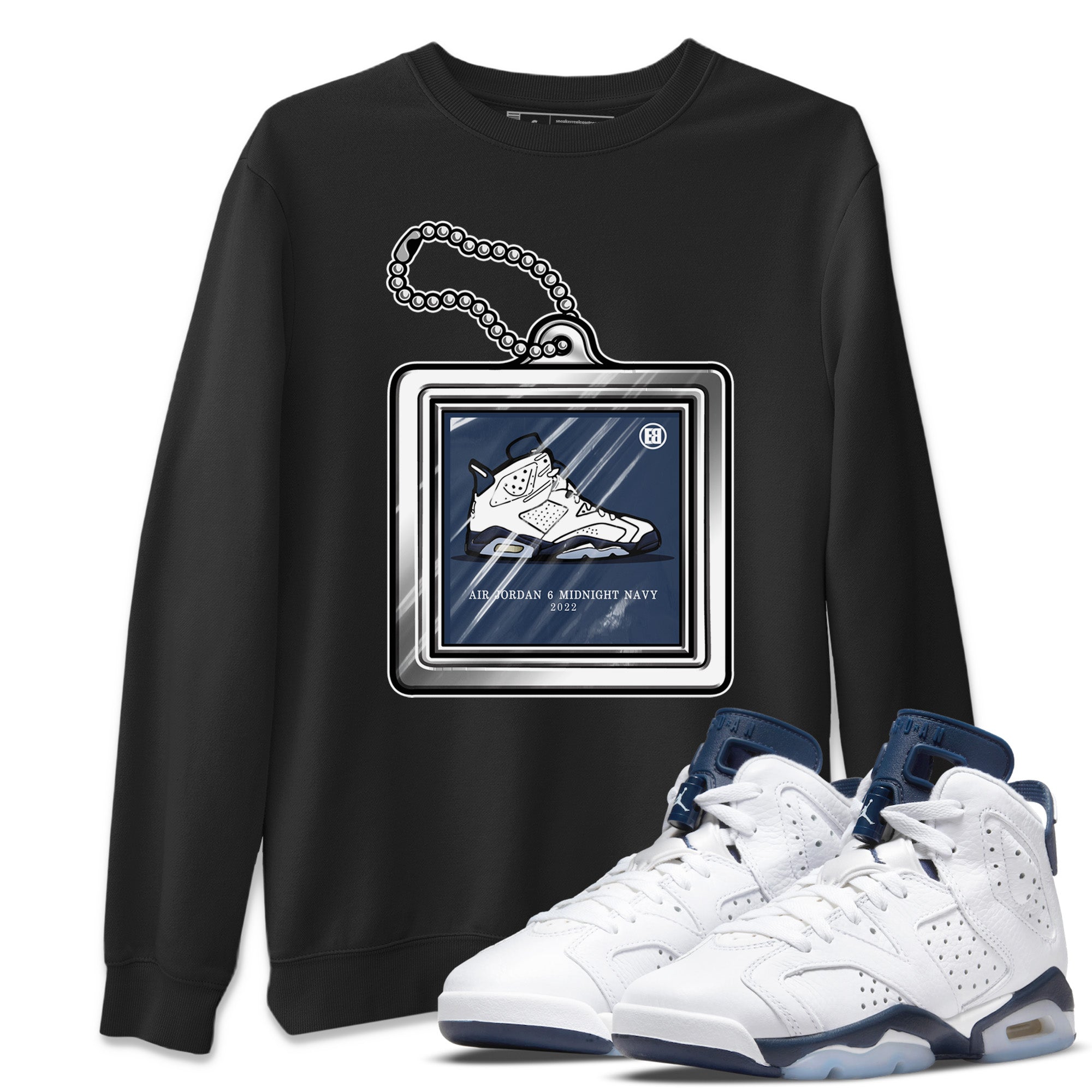 Hang Tag Unisex Tops - Air Jordan 6 Midnight Navy