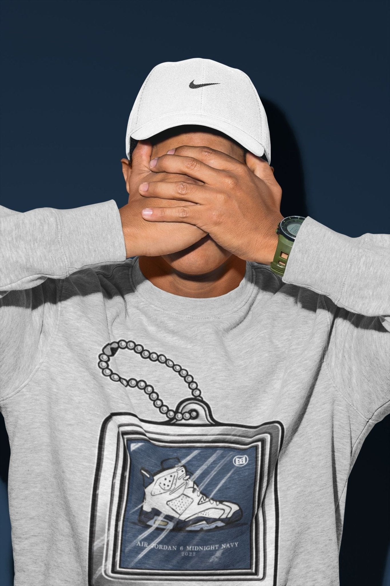 Hang Tag Unisex Tops - Air Jordan 6 Midnight Navy