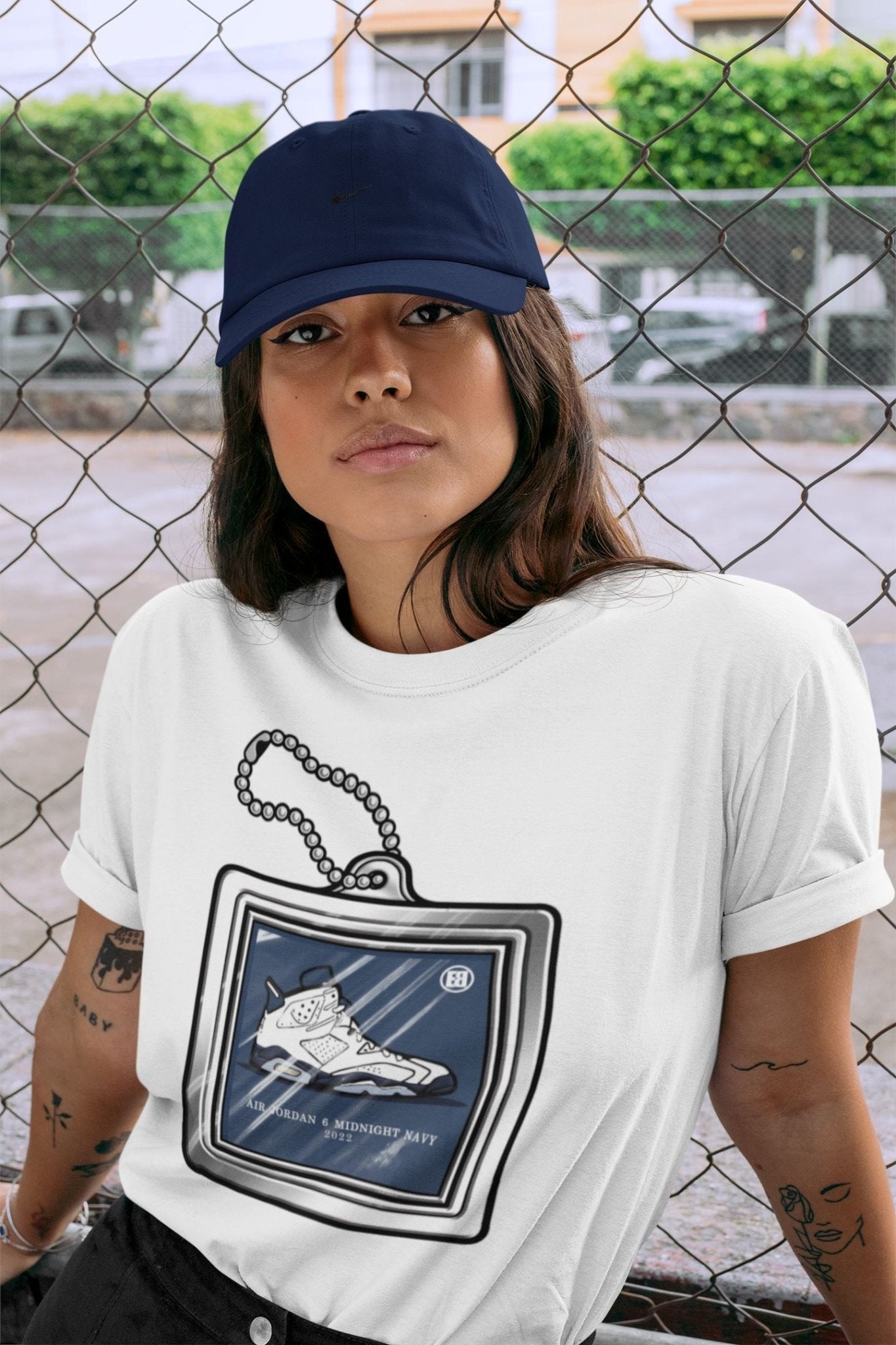 Hang Tag Unisex Tops - Air Jordan 6 Midnight Navy